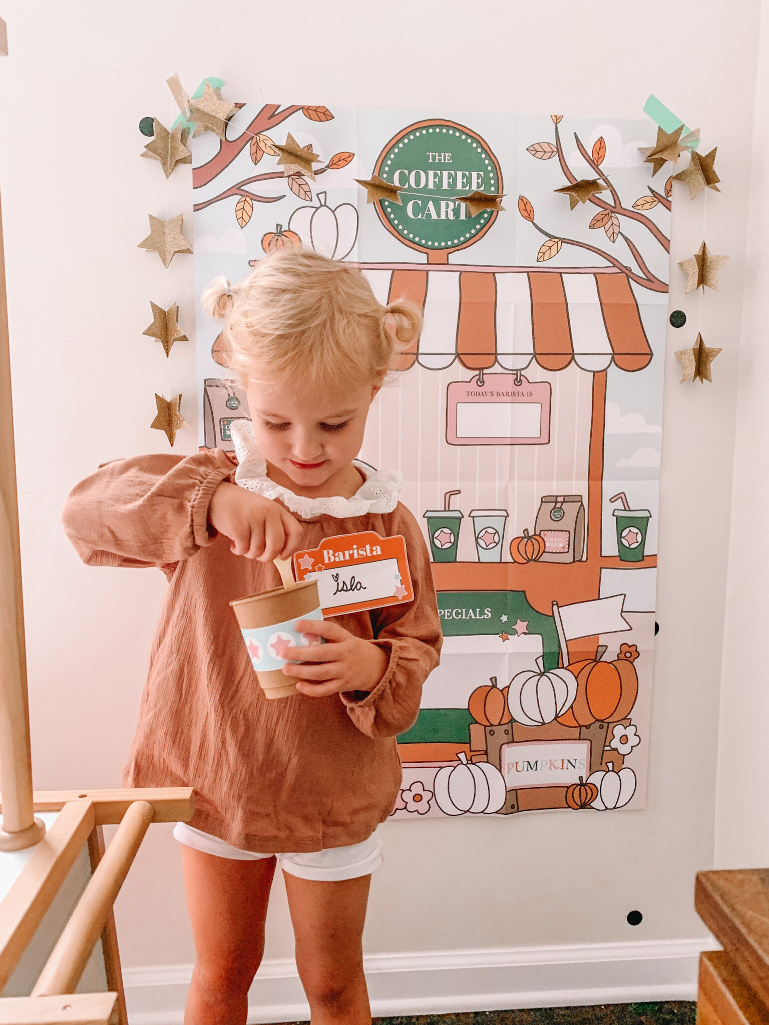 Setting Up a Pretend Play Coffee Cart — Momma Society