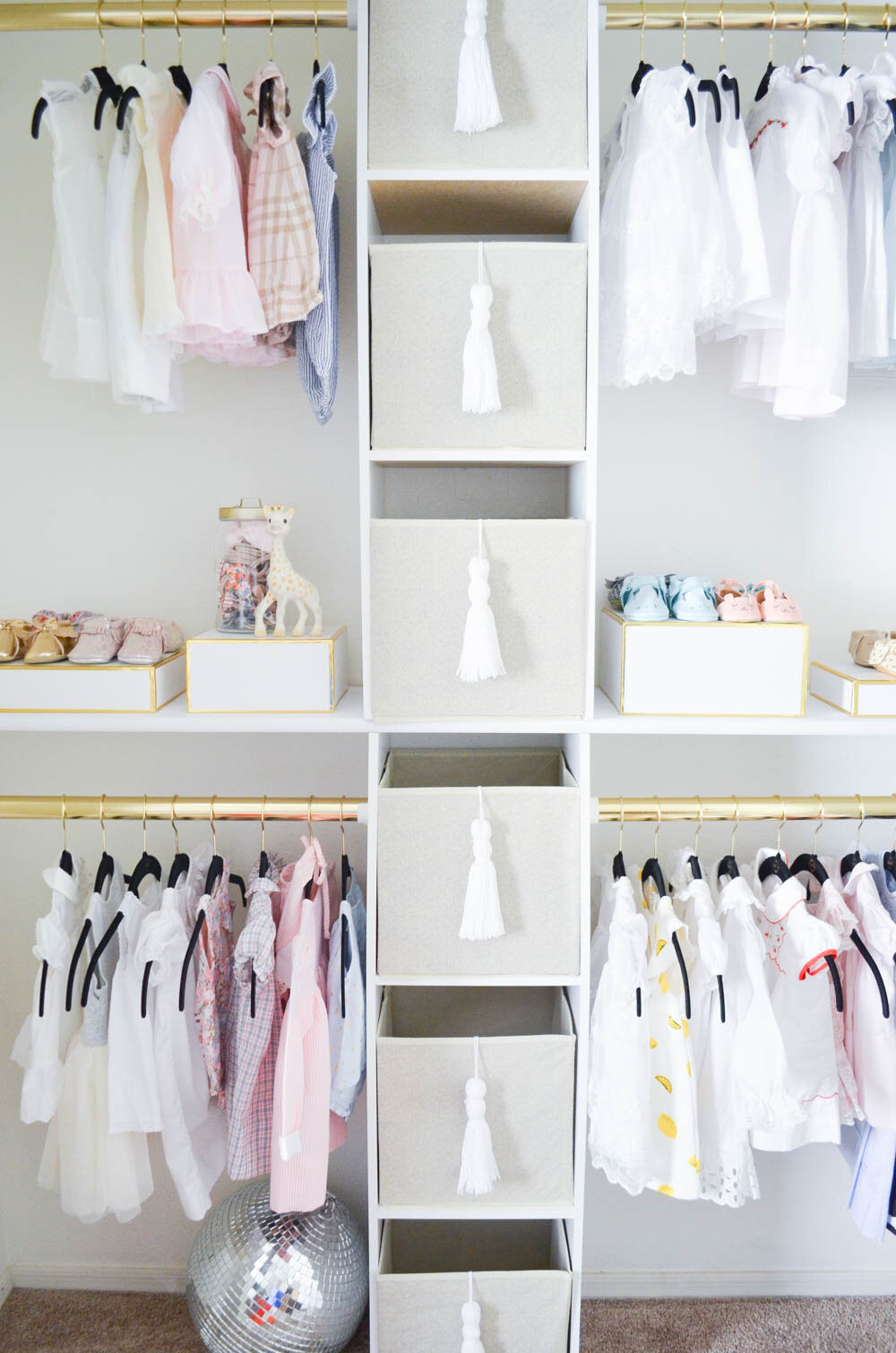 Baby Clothes Rack Storage DIY for Nursery