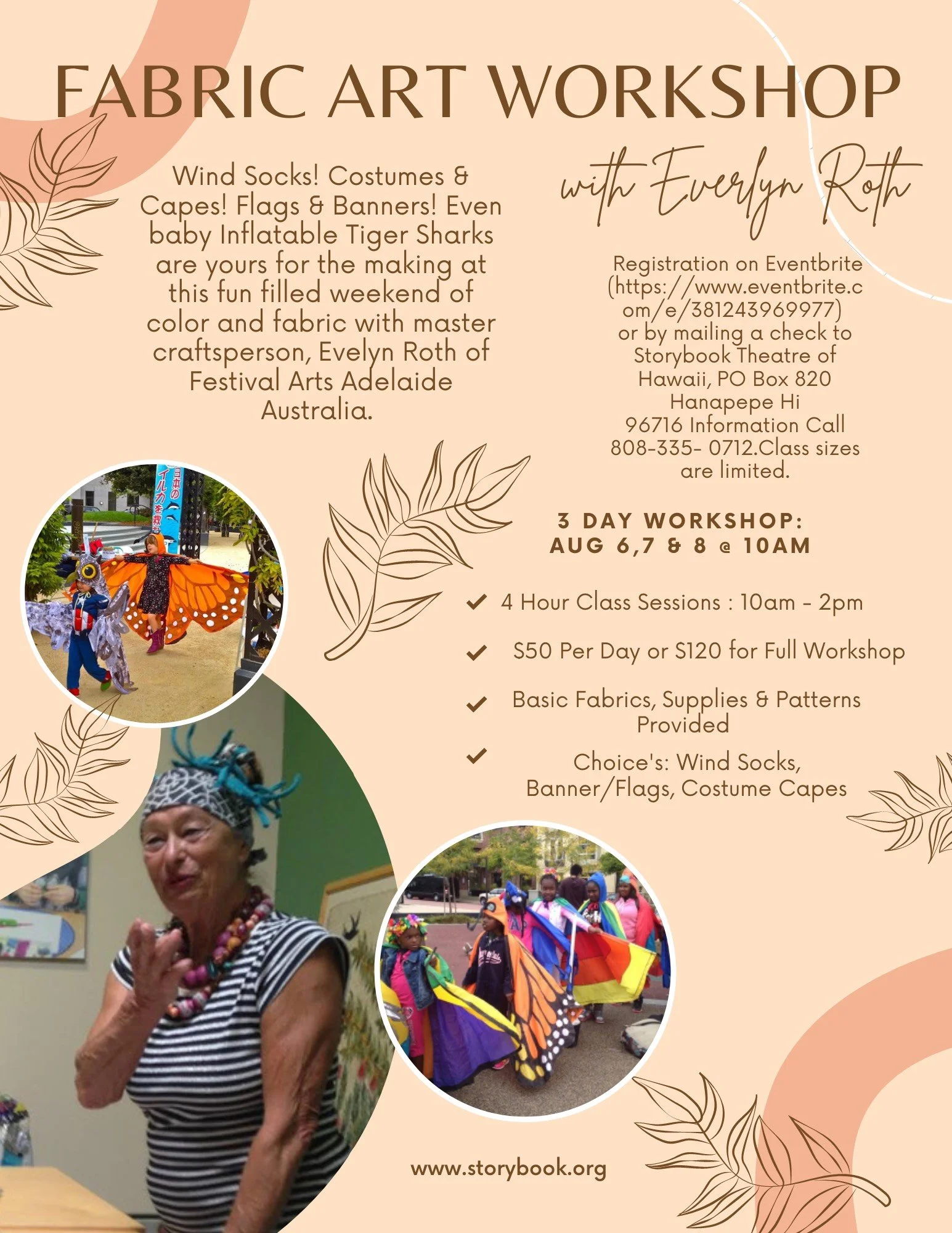 Fabric Art Workshop With Evelyn Roth