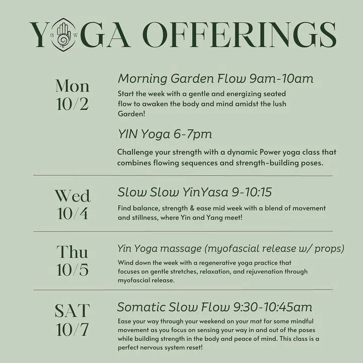 Yoga Offerings