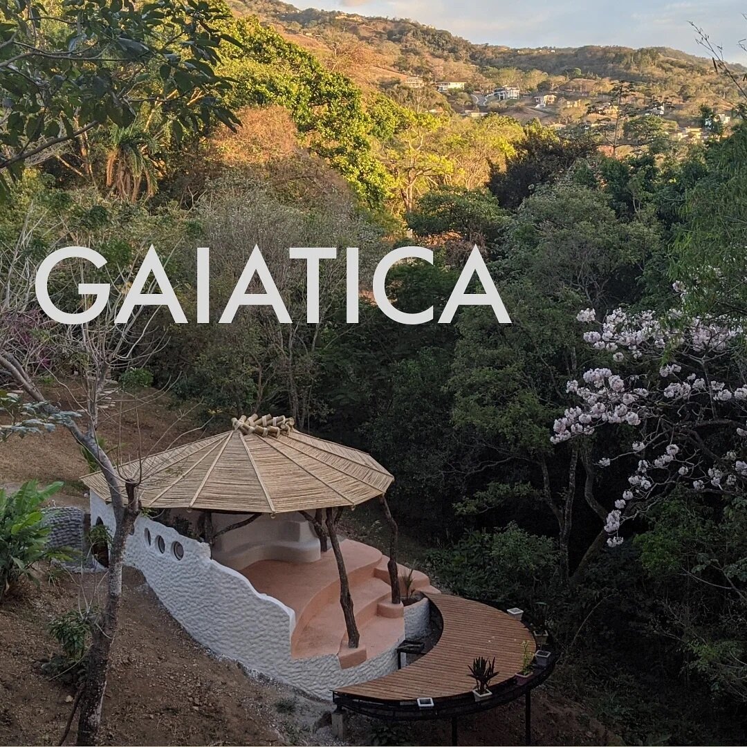 Feminine, organic, sacred architecture  designed and built by visionary architect, Veronica Anderson at the Julia and David White Artist Colony in Costa Rica.

This circular space made out of bamboo, reclaimed timbers, plaster, and concrete holds an 