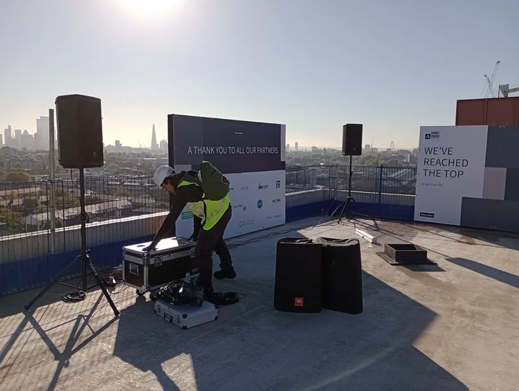 McLaren Construction Group PA System, Microphones hire