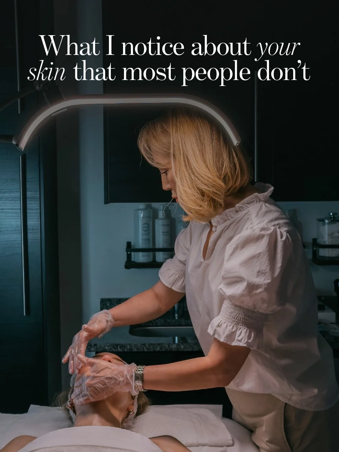 Your skin talks, and I listen...

Some of what I notice might not be visible in the mirror or may manifest in how you look even if you can&rsquo;t pinpoint why. Dehydration can pass for dryness or fine lines. Congestion starts well below the surface.
