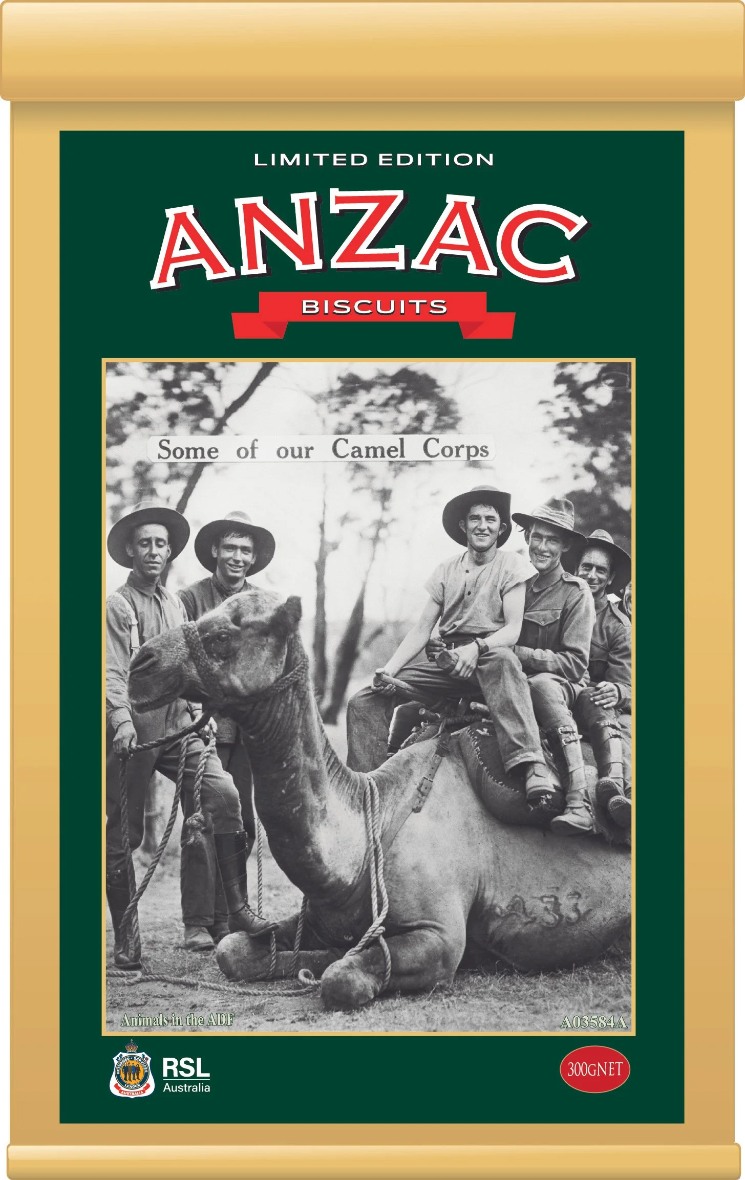 Animals in the ADF - Limited Edition Anzac Biscuit tin - 2026