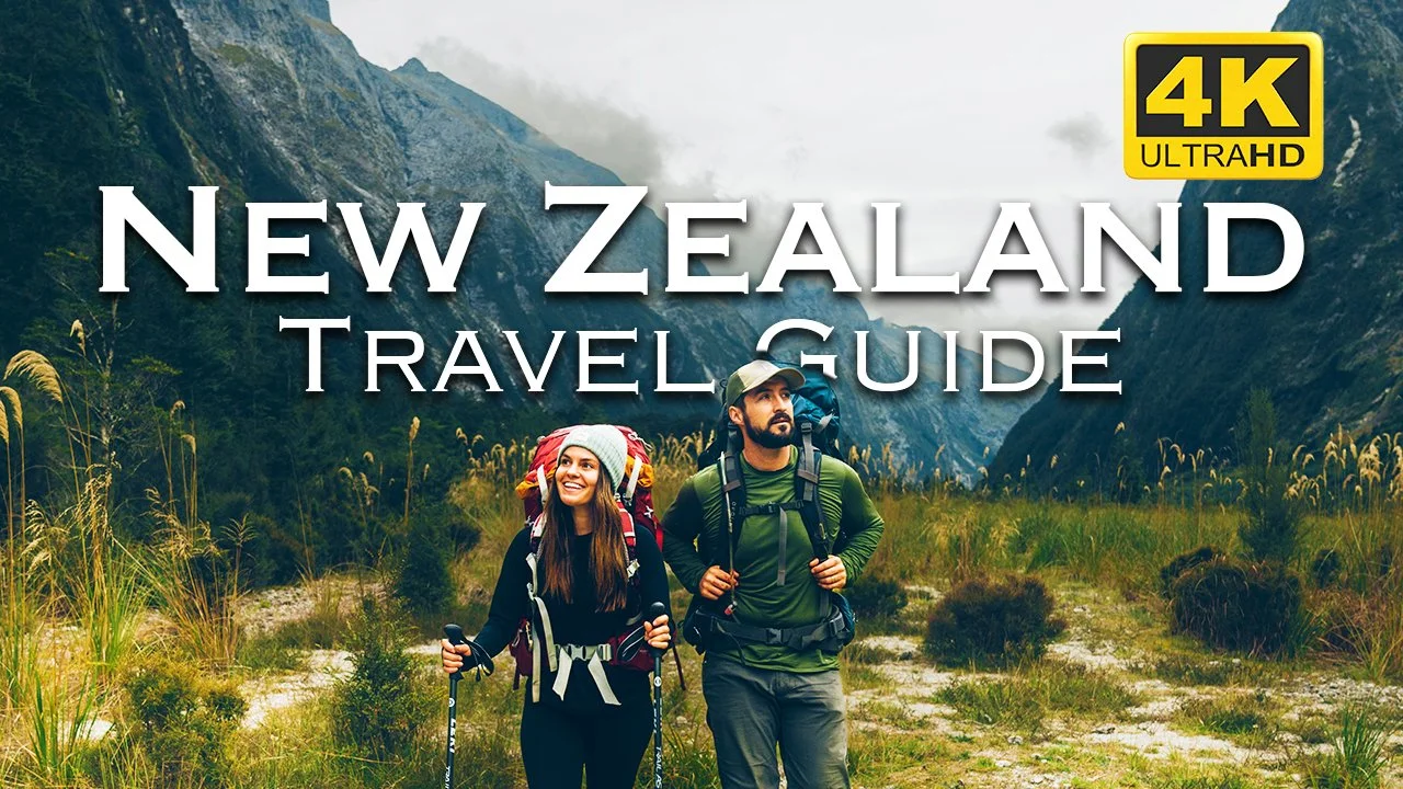 New Zealand travel guide showing the 12 best places to visit across the North and South Islands for first-time travelers.