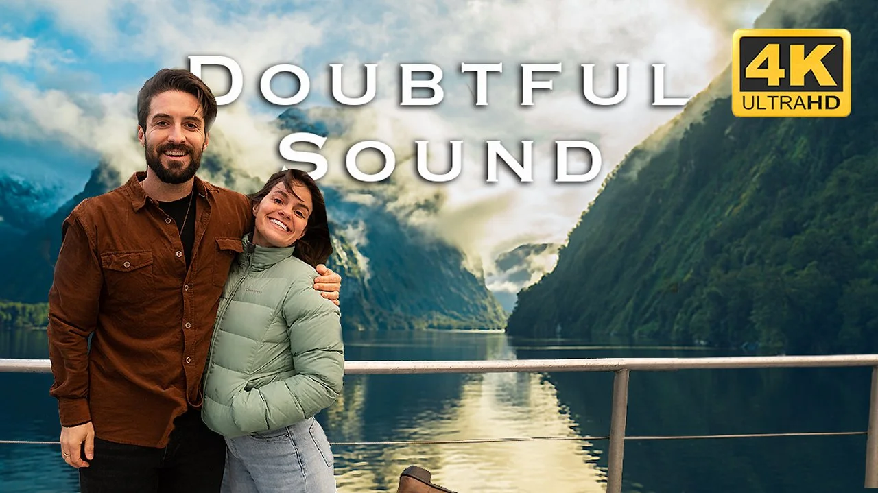 Alexander Ayling and Carrie Rad exploring Doubtful Sound on an overnight cruise through Fiordland National Park on New Zealand’s South Island.