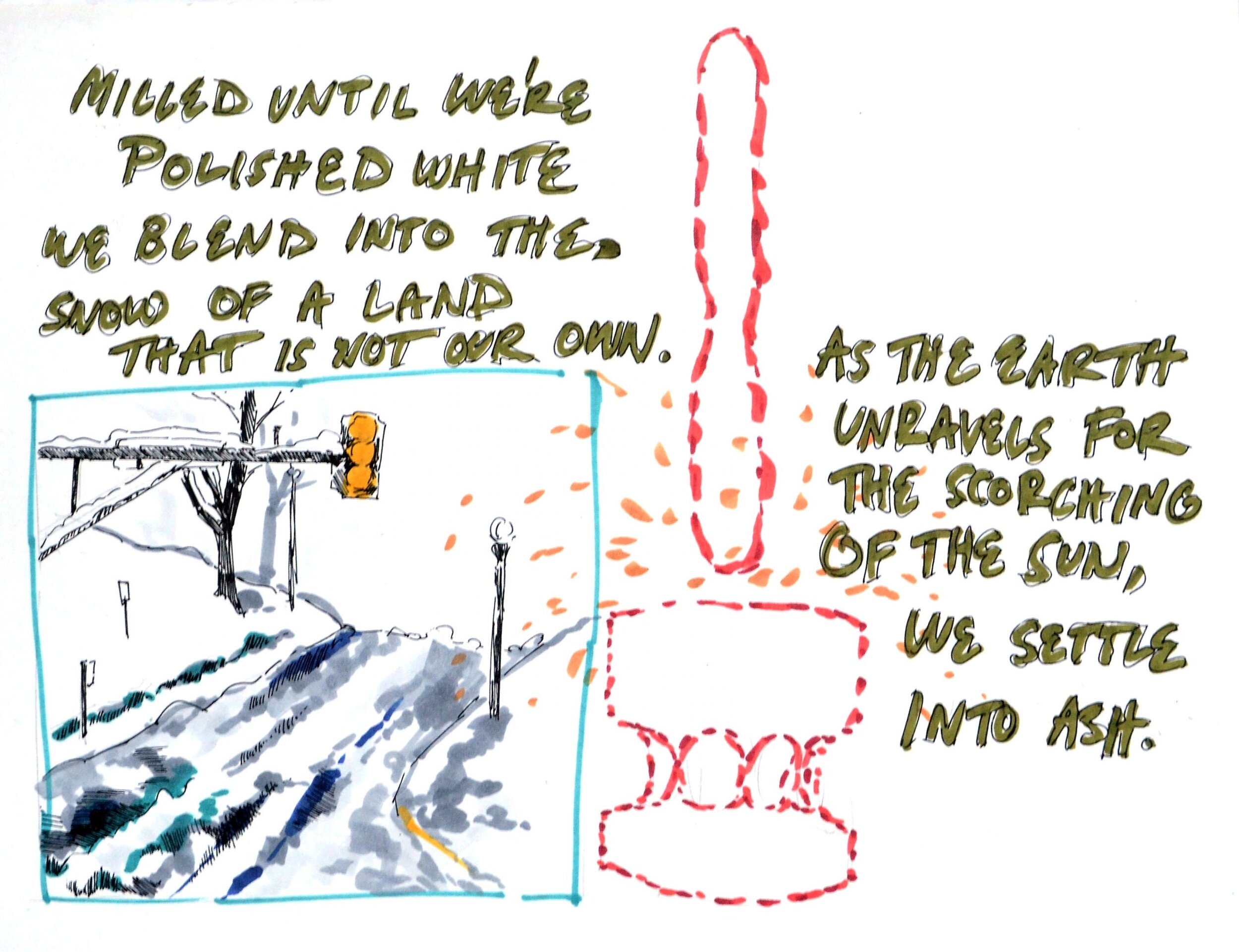 “For the Next Harvest,” 2021, was made in collaboration with The SEAD Project and artist Ahnali Tran. This mixed media booklet explores the metaphors between rice harvesting and assimilating into American culture as Southeast Asians.
