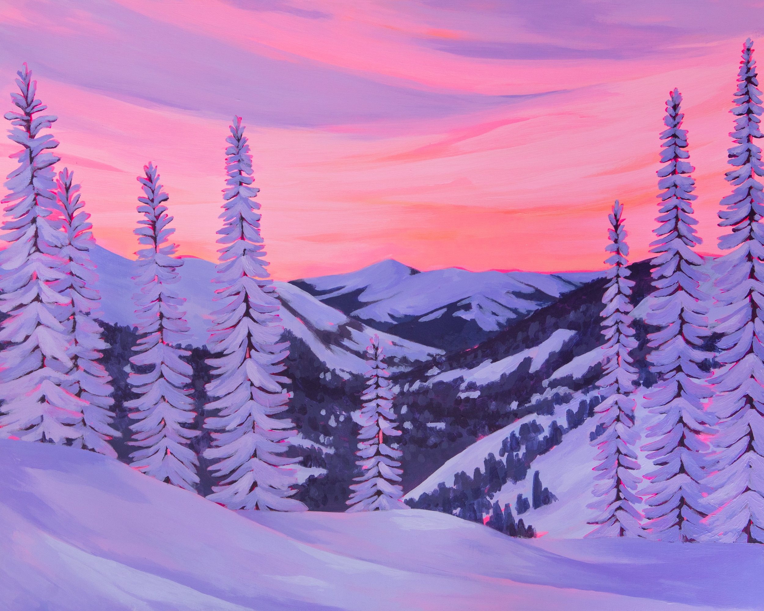Winter Sunset Print