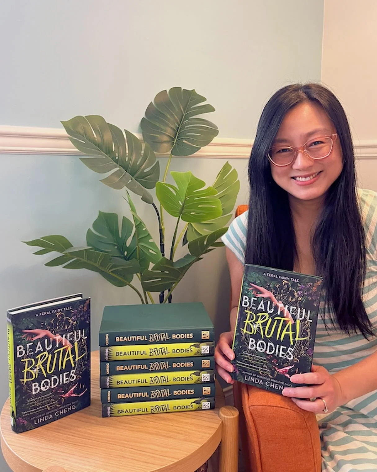 AUTHOR COPIES HAVE LANDED!! I&rsquo;m on deadline for Unannounced Project and so, so tired but ecstatic to be finally holding my sophomore book in my hands! Behold her scarily beautiful cover! HER STAMPED CASE! Her classy gold lettering! Endless grat