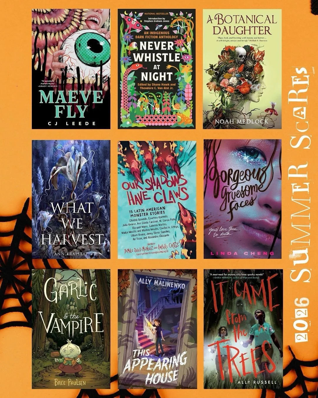 Some exciting news to share on this Friday the 13th! Gorgeous Gruesome Faces has been selected for the official Summer Scares reading list by the Horror Writers Association (HWA), in partnership with Booklist, Book Riot, iREAD, and NoveList! Summer S