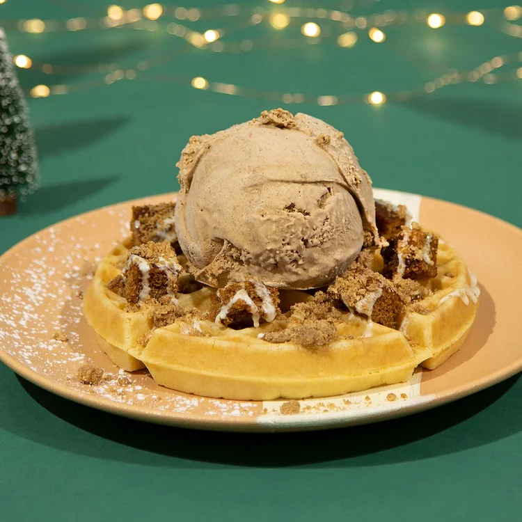 Gingeronimo Belgian Waffle — Demetres Dessert Experienced