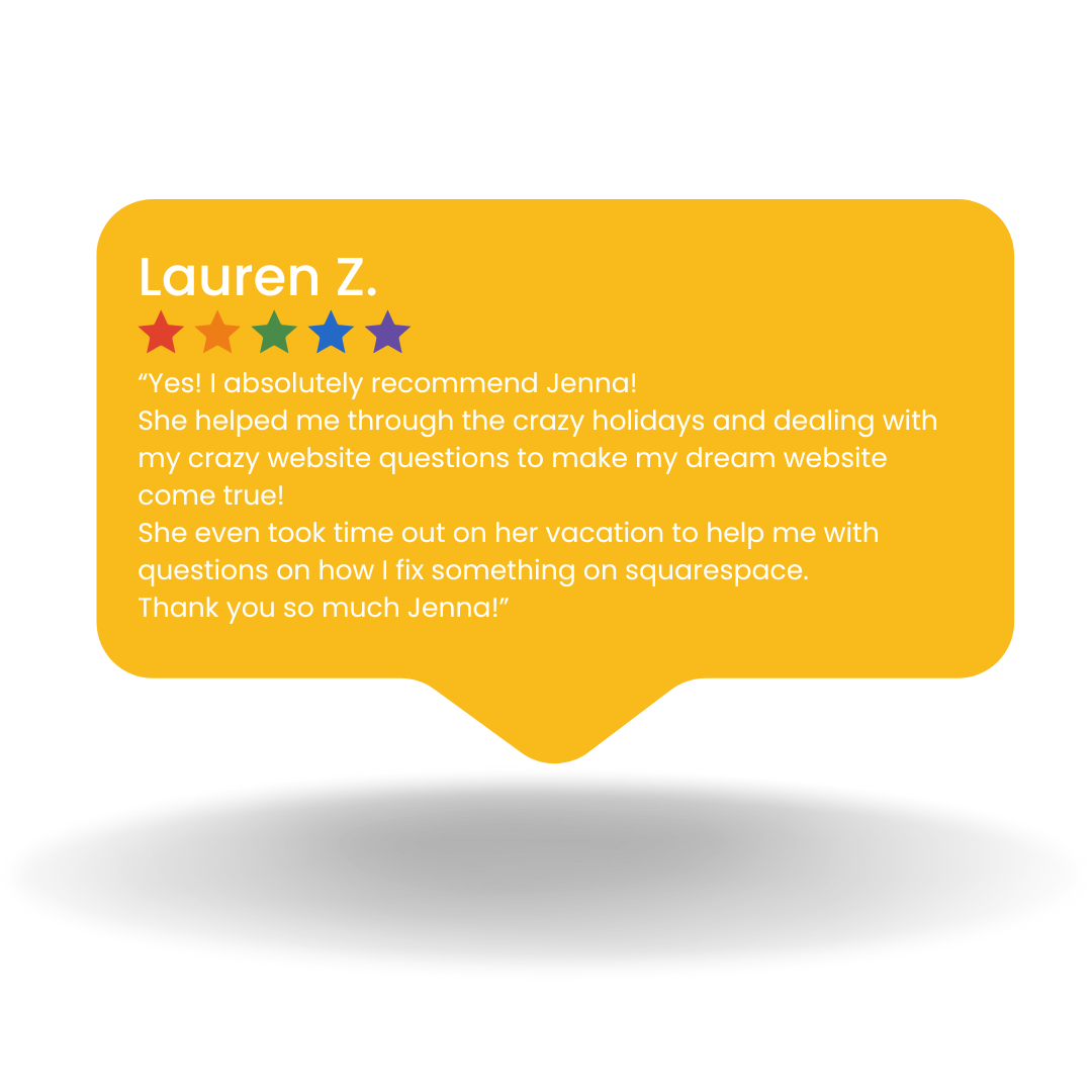 Lauren Z. Testimonial CreWeb Designs Yellow.png