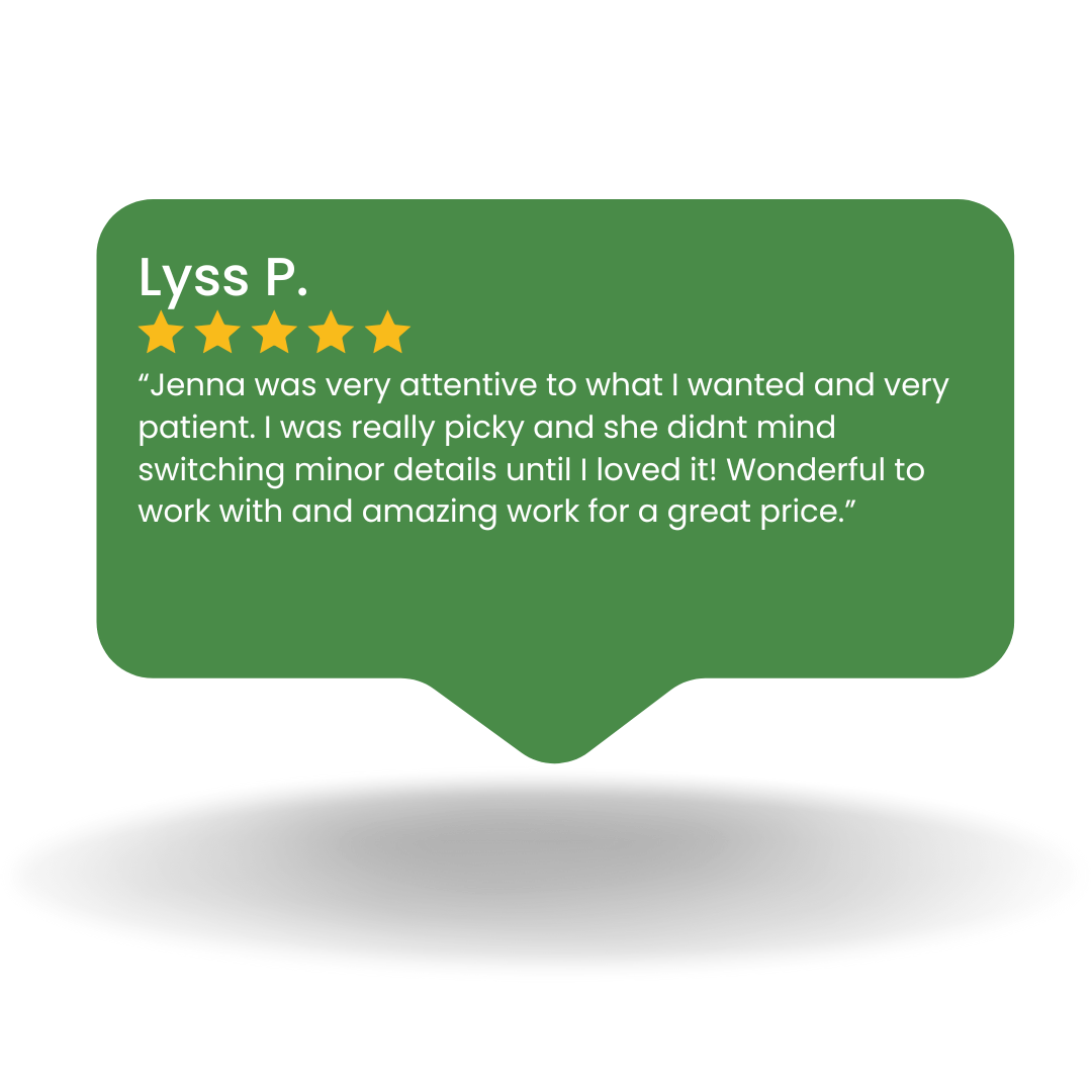 Lyss P. Testimonial CreWeb Designs Green.png