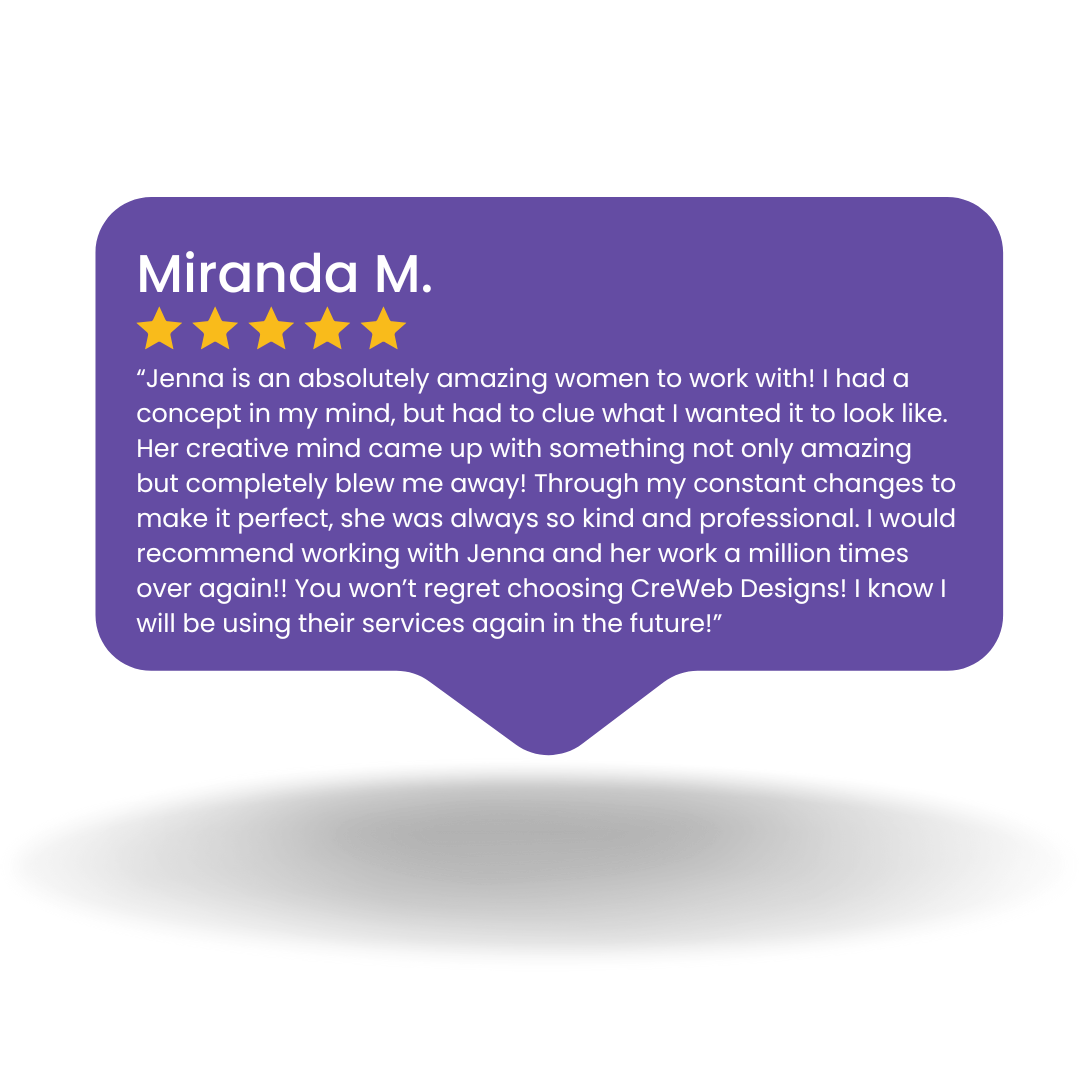 Miranda M. Testimonial CreWeb Designs Purple.png