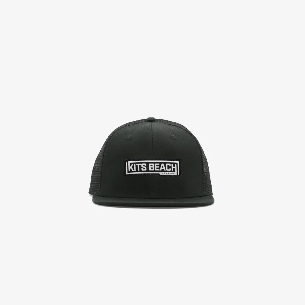 Kits Beach Co. Vine Trucker Hat Black - Front