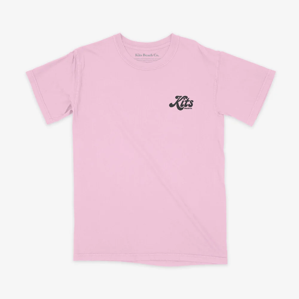 Cornwall Tee - Light Pink/Black