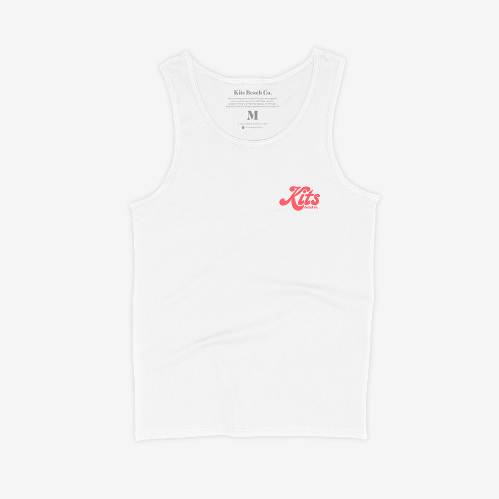 Cornwall Tank - White/Coral