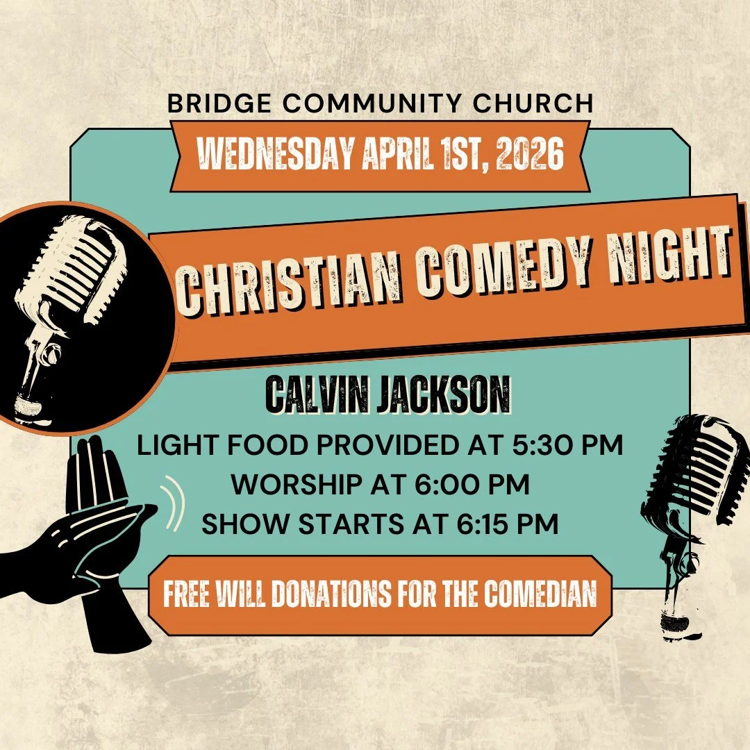 Join us on April 1st for a Family Friendly Christian Comedy Night!