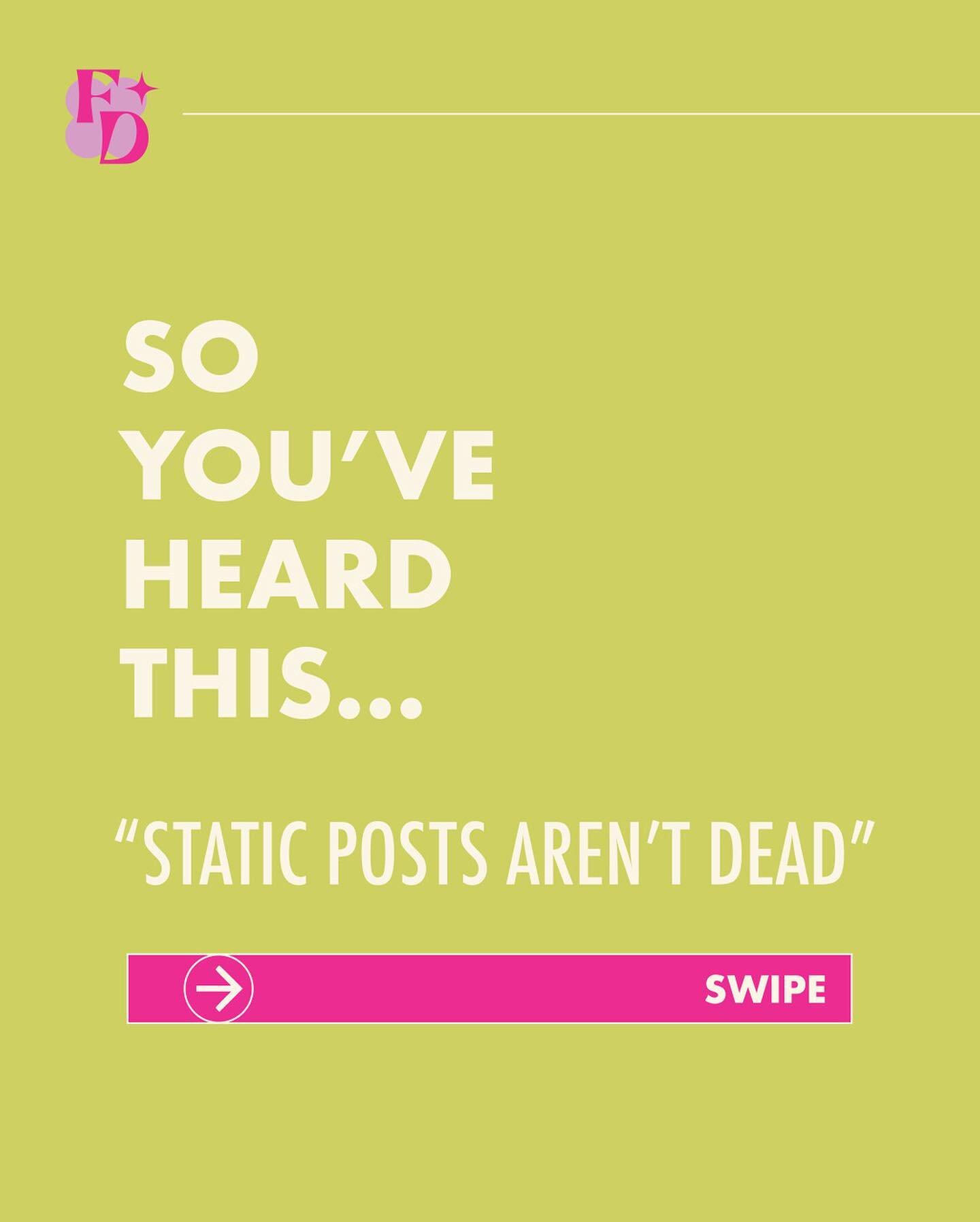Here&rsquo;s a reminder for you! With Instagram saying they will be pushing static posts as well as video content. Now is the time to make sure your static posts are READABLE - I can&rsquo;t stress enough how important this is 😍
⠀⠀⠀⠀⠀⠀⠀⠀⠀
So swipe t