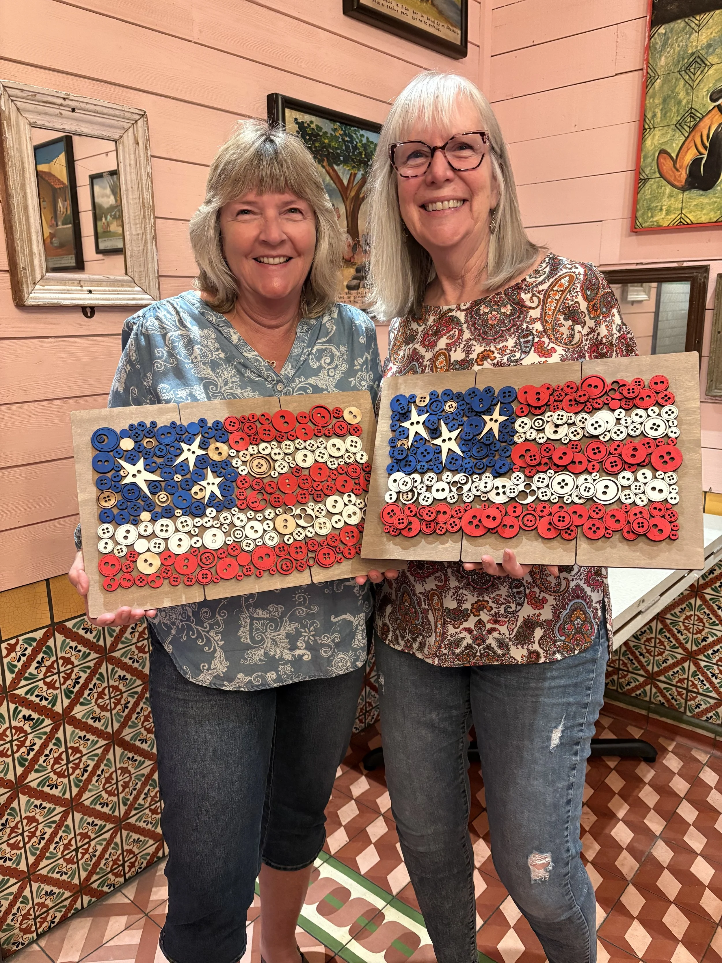 June 2026 Button Flag - Paint & Create at Chuy's