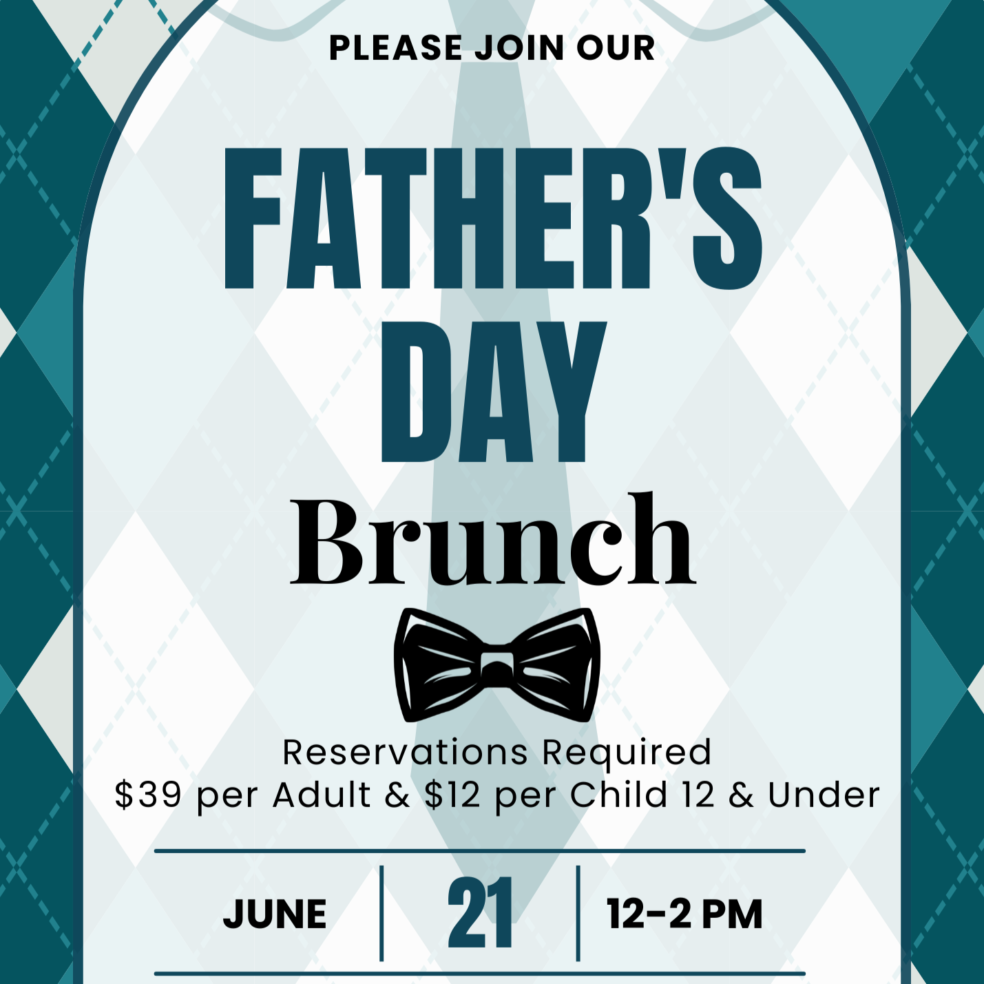 Father’s Day Brunch! We Are Open Today! 12-8PM