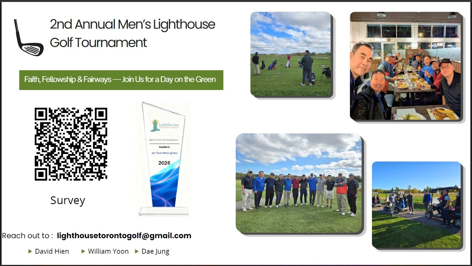 2nd Annual LTC Men’s Golf Tourney Survey