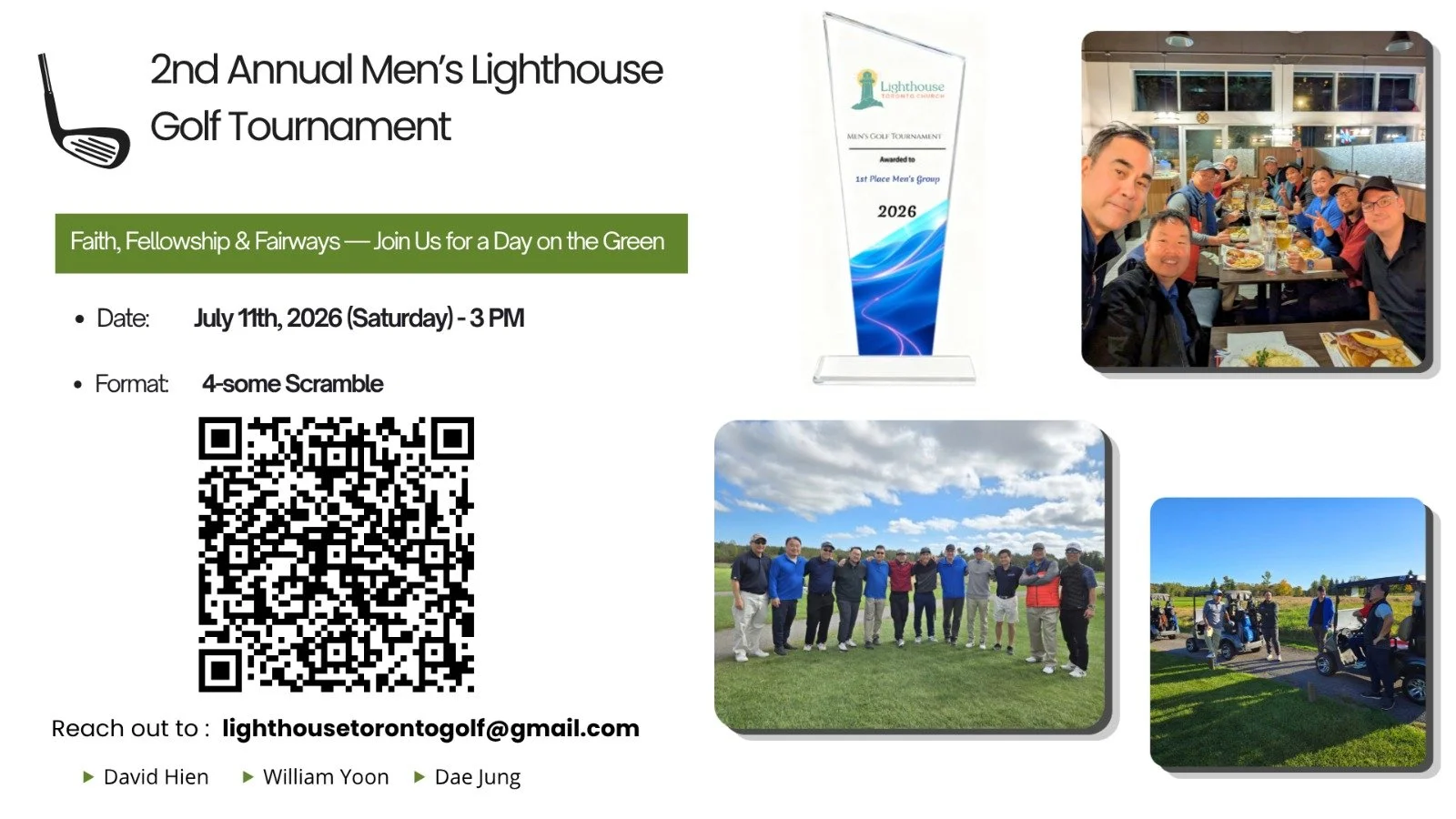 2nd Annual Men’s Lighthouse Golf Tournament
