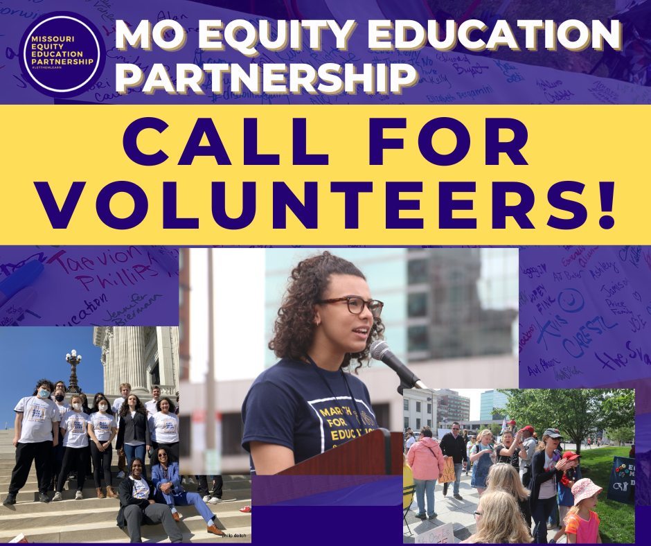 Volunteer Sign Up — MO Equity Education Partnership