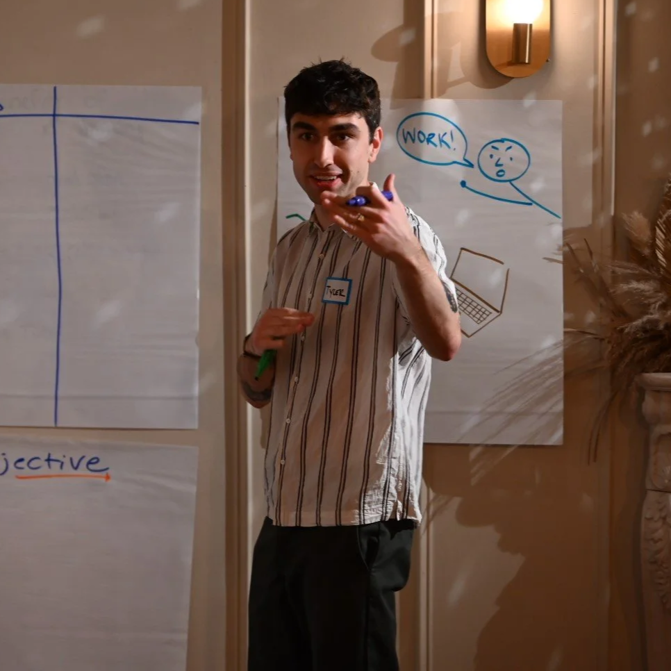 Tyler Thompson ITG Facilitator leading a new product ideation