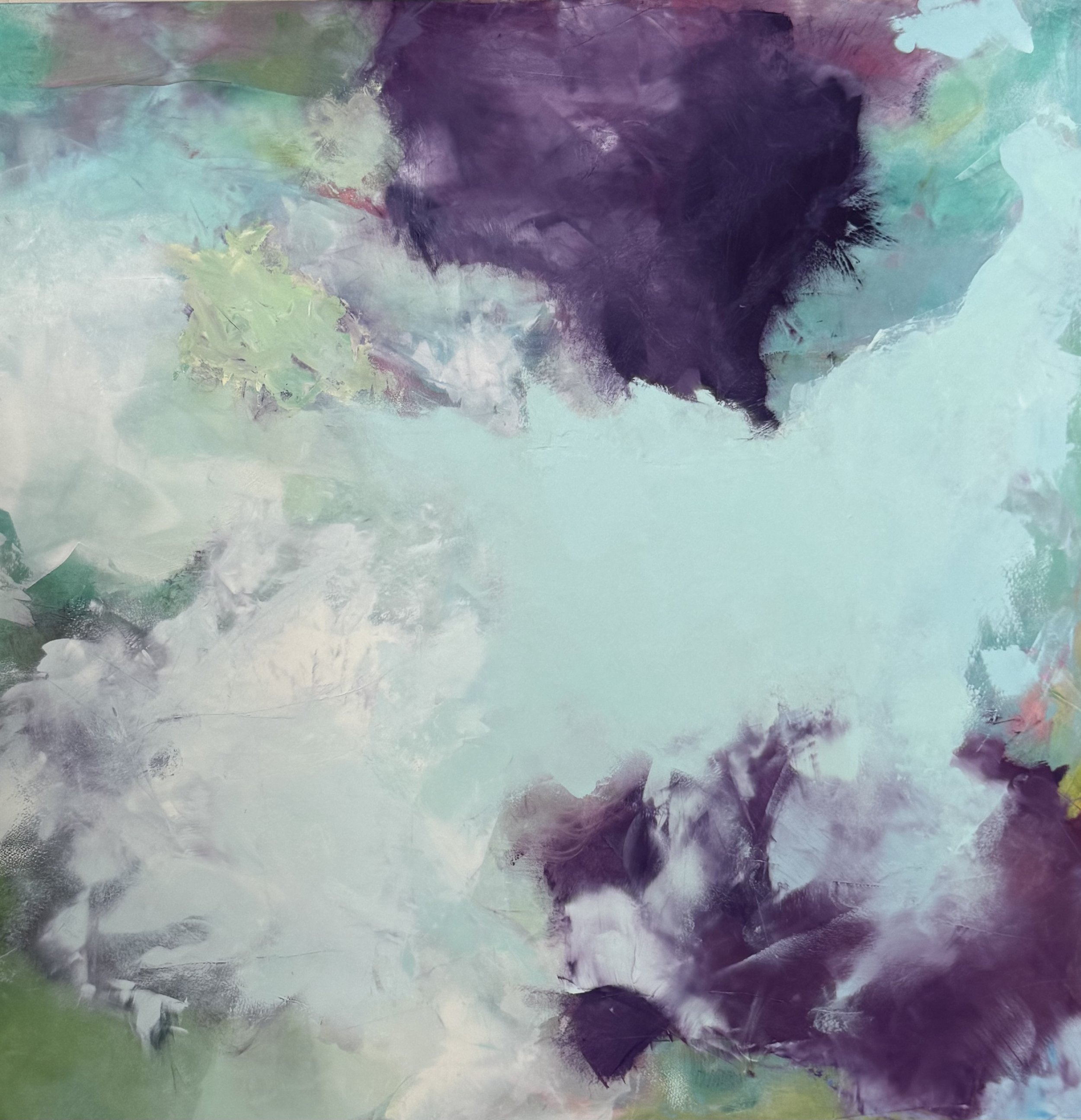 Shared Horizon, oil on panel, 48" x 48" x 2"