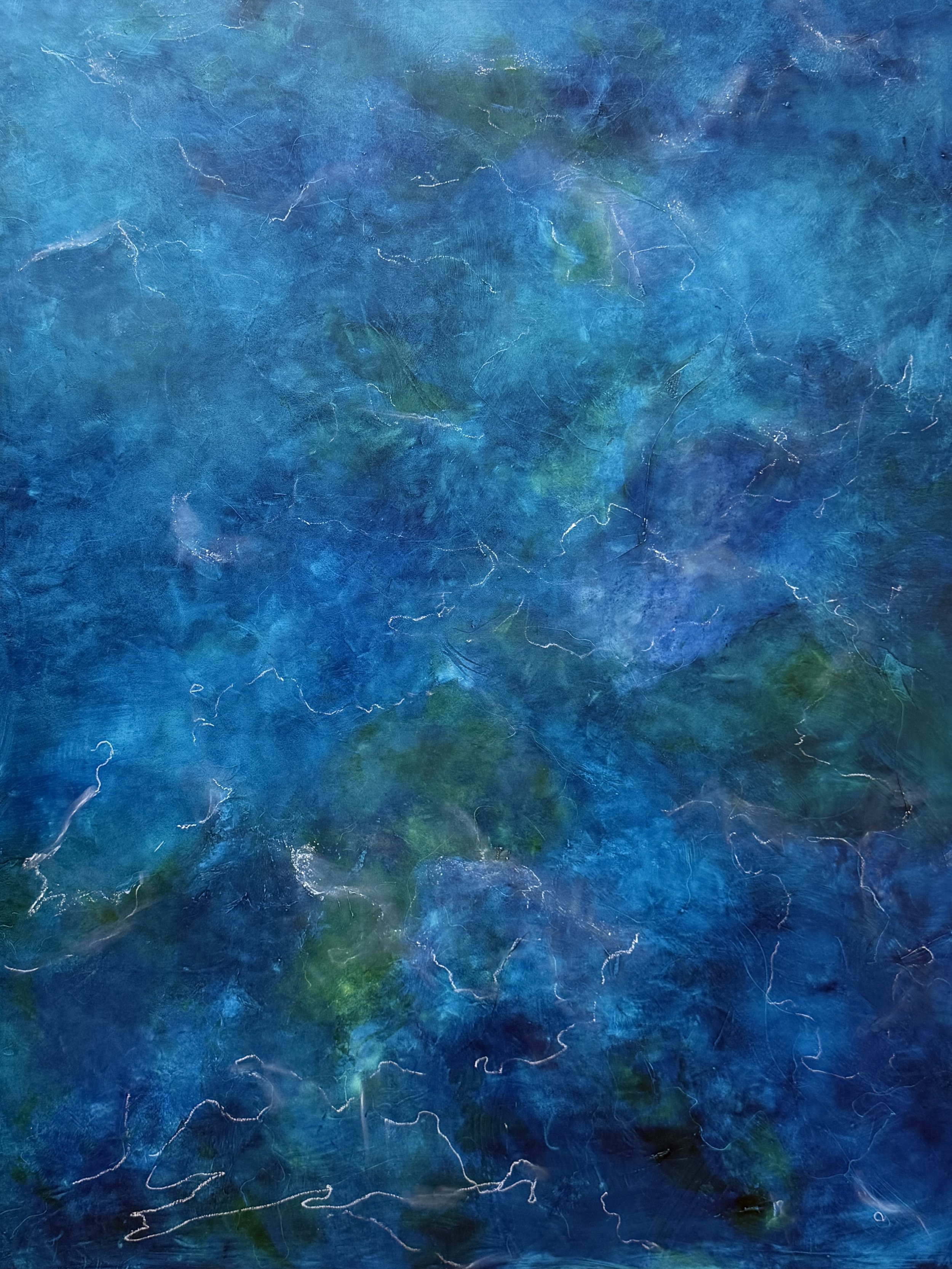 Submerged Sky, oil on panel, 48" x 36" x 2"