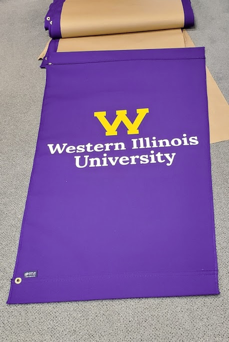 Community light pole banners. Goal: brand awareness and creating a sense of pride in the Macomb community. Banners are scheduled to be installed in early August 2021.