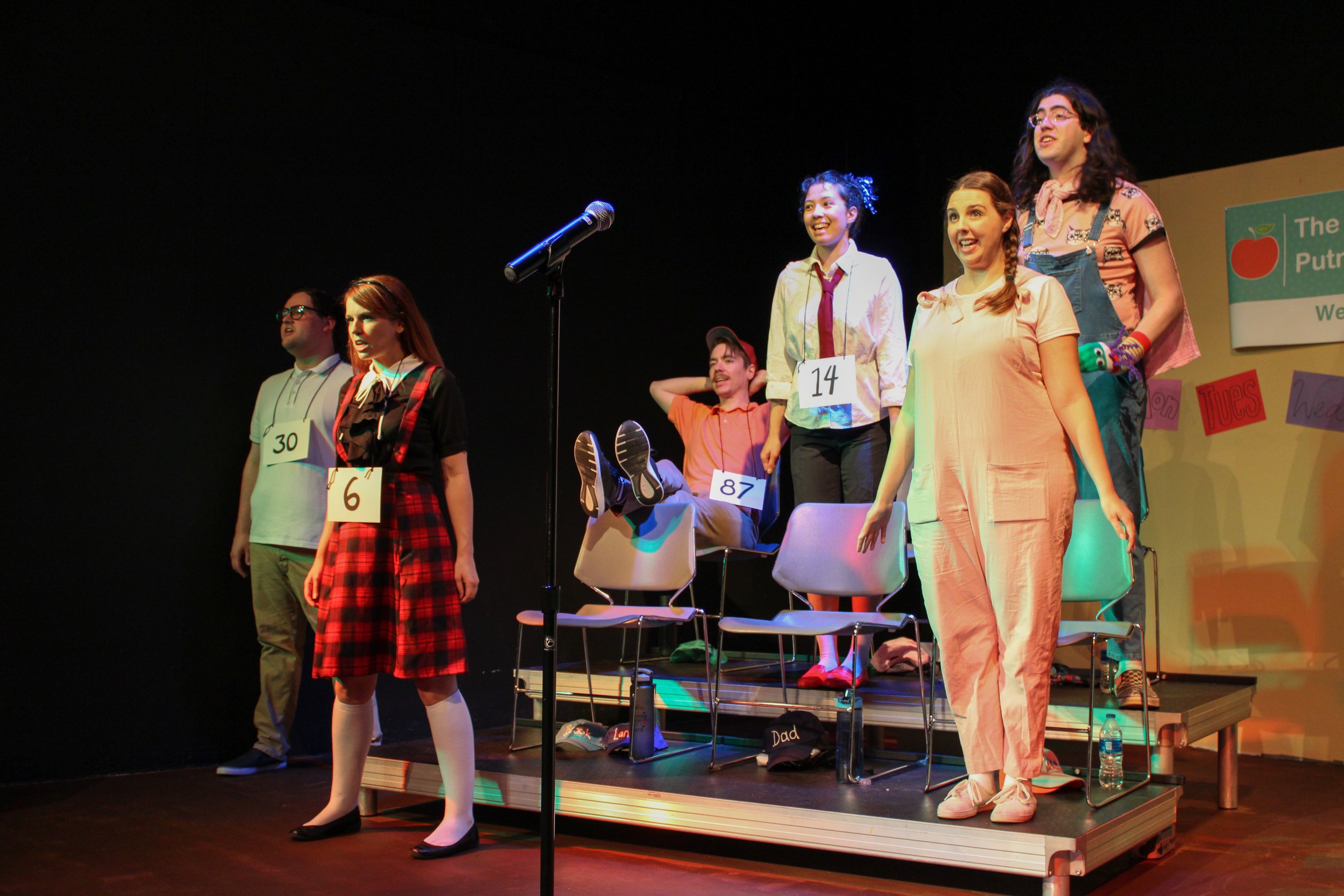The 25th Annual Putnam County Spelling Bee. Pumphouse Players. I'm playing Marcy Park in the red and black plaid! PC: Ashley Elliott.