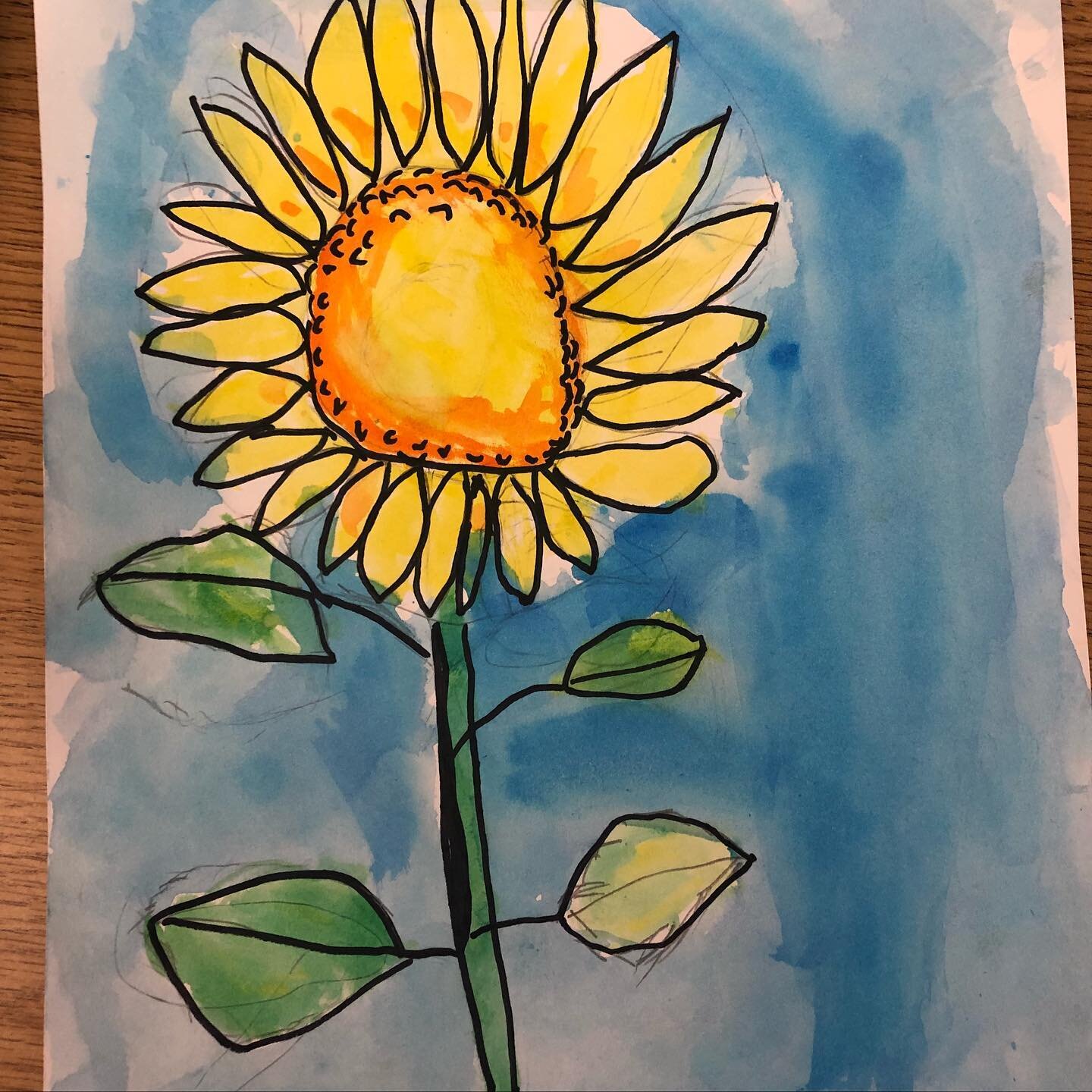 Sometimes you have to slow down, get out the watercolors, and just let your students paint.  We made these directed drawings a few weeks ago, but I had been putting off painting them because my students this year tend to get a little too noisy when d
