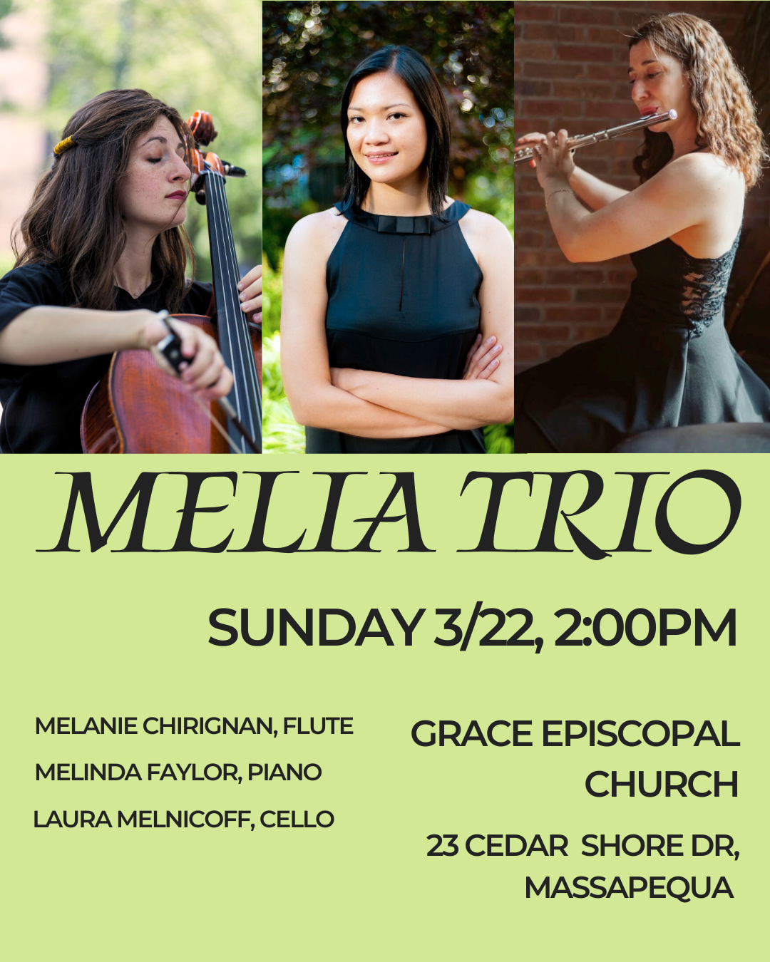 Melia Trio at Grace Episcopal Church