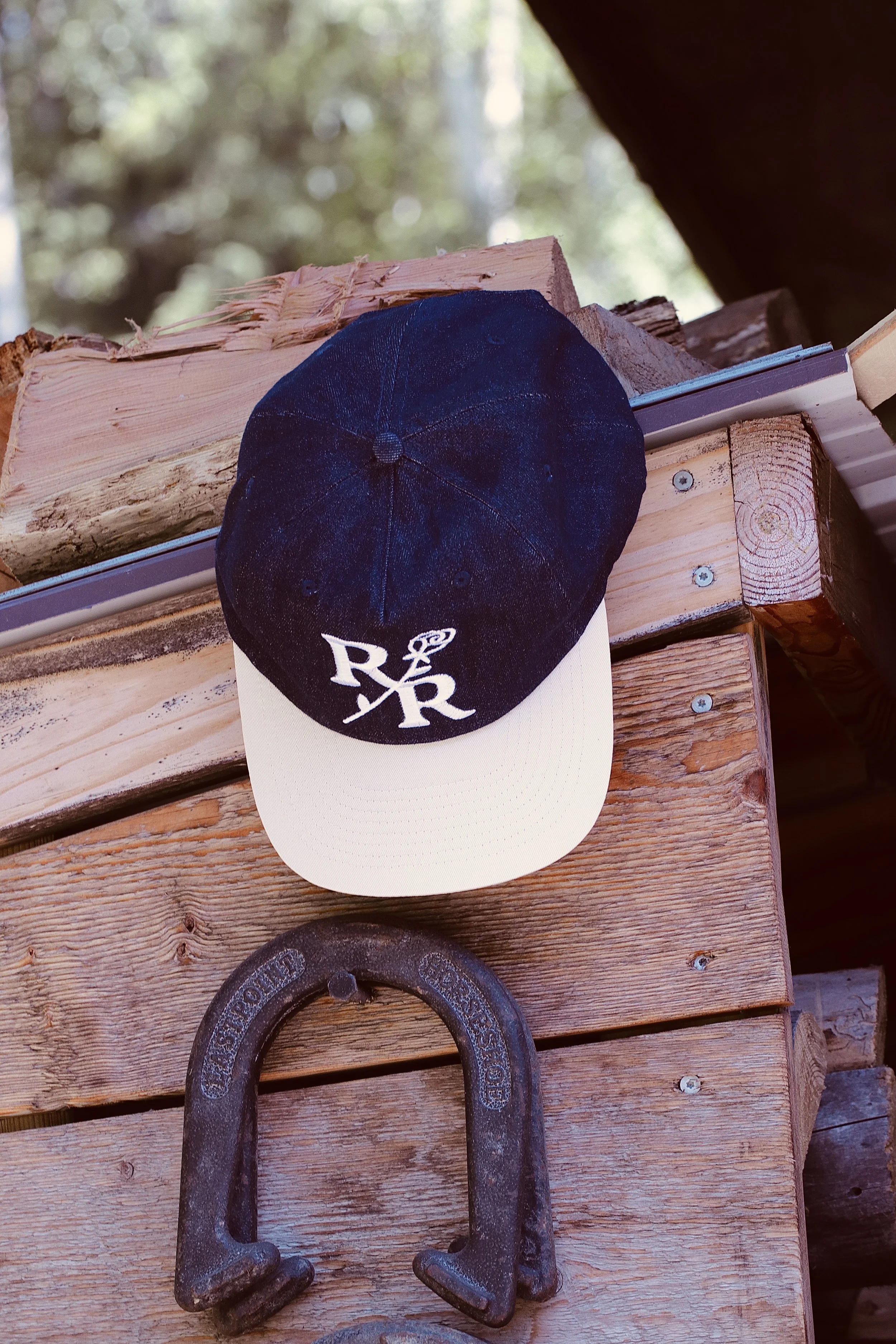 RR Denim Embroidered Snapback Hat