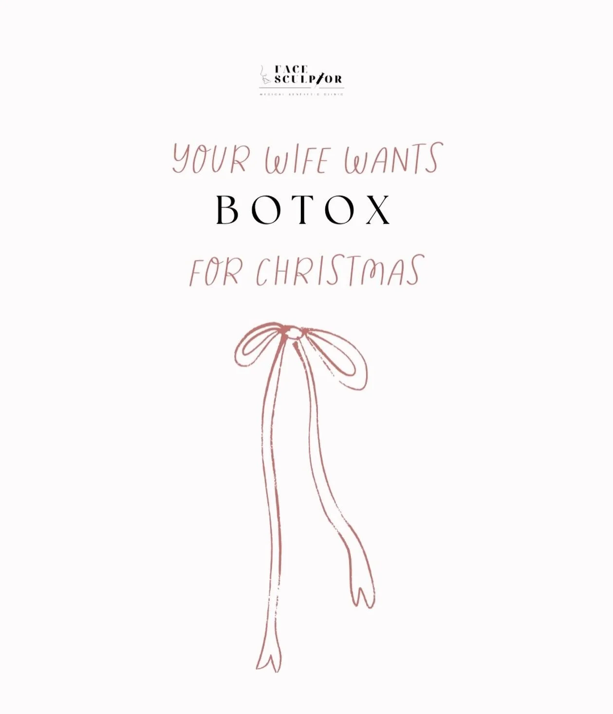 If your wife sent you this&hellip;
It&rsquo;s your sign to get her Botox for Christmas 💉🎄
Gift cards also available &ndash; you&rsquo;re welcome, husbands 😉