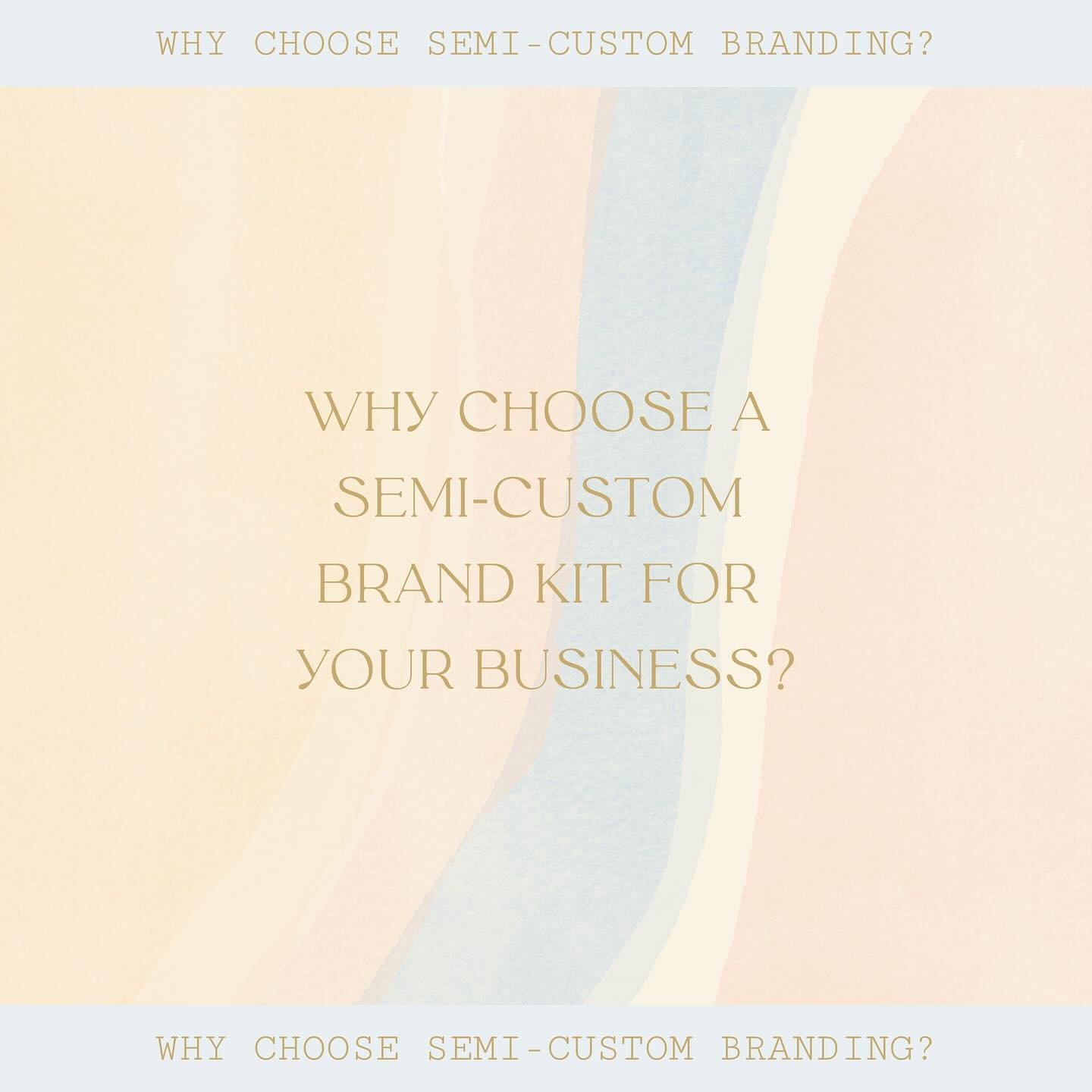 A little run down on why a semi-custom brand might be a great choice for you and your biz right now! We currently have a special offer of $50 off. Use code BLUSH50 at checkout. Offer ending soon ✨