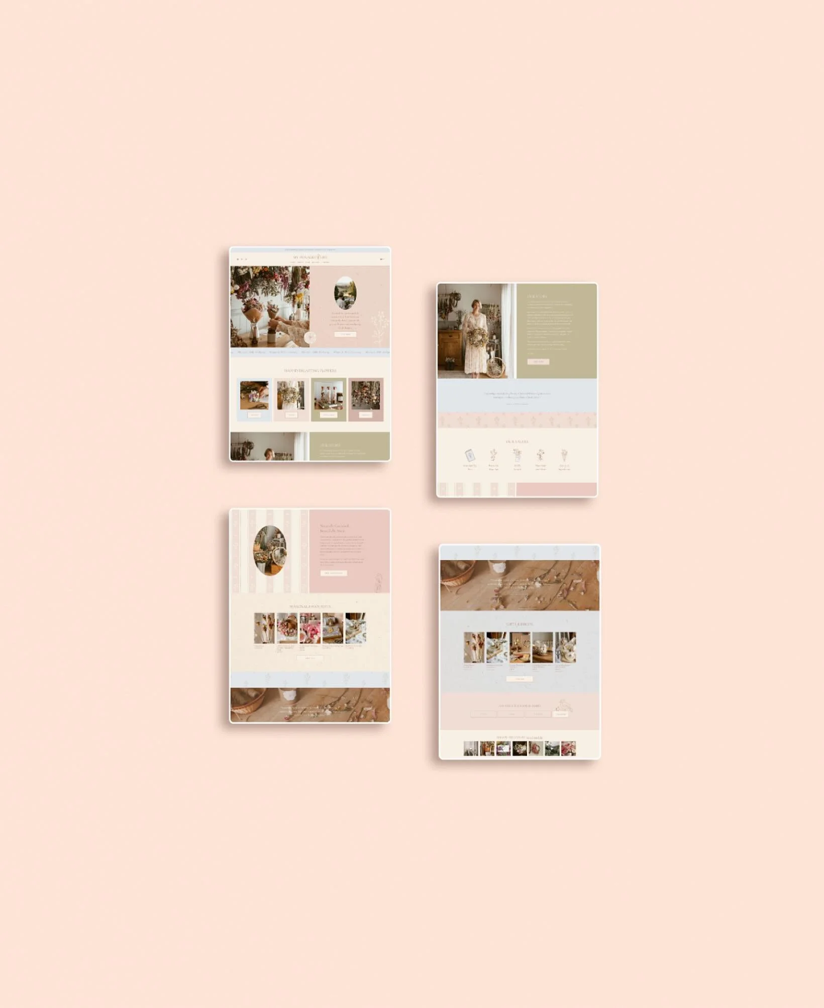 A beautiful online home for @my_foraged_life 🌸 What an incredible journey this was with you Caitlin! Caitlin is so talented and creative, I&rsquo;m truly inspired by her work. I&rsquo;m so excited about what we created together, the final piece of t