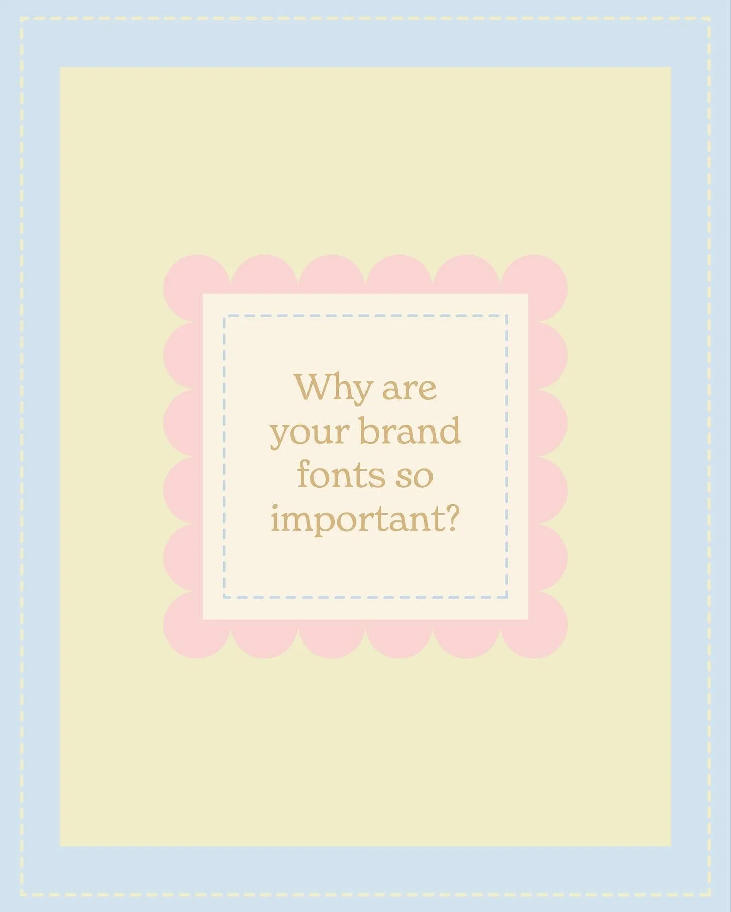 What&rsquo;s the deal with fonts? Here&rsquo;s my little insight on why you shouldn&rsquo;t just pick random Canva fonts or a new font for every post. Pick 2-4 brand fonts and stick with them! Trust me, your loyalty to your fonts will reward you. If 