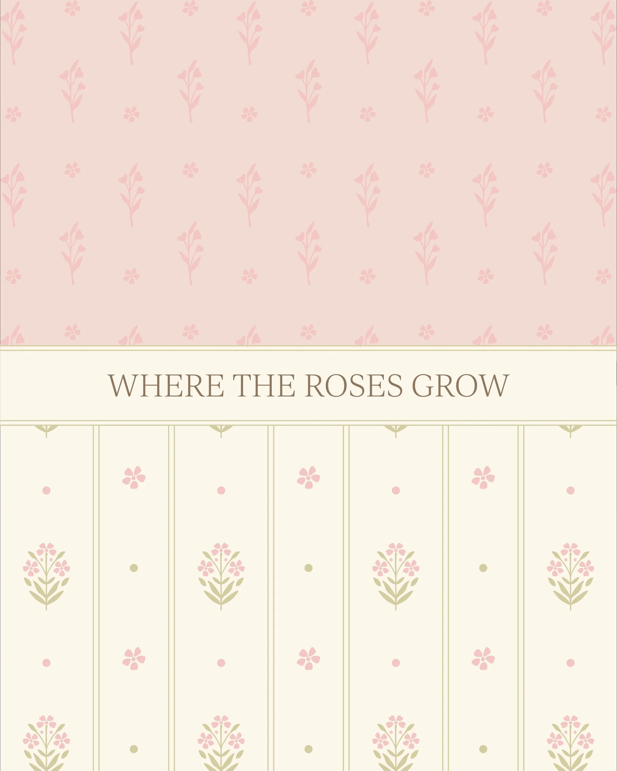 Welcome to the whimsical world of Where the Roses Grow Floristry Studio 🌸 

Kels creates the most beautiful, garden style florals in Adelaide and it was a dream come true to create her branding for her! 

The brief was whimsical, feminine, romantic 