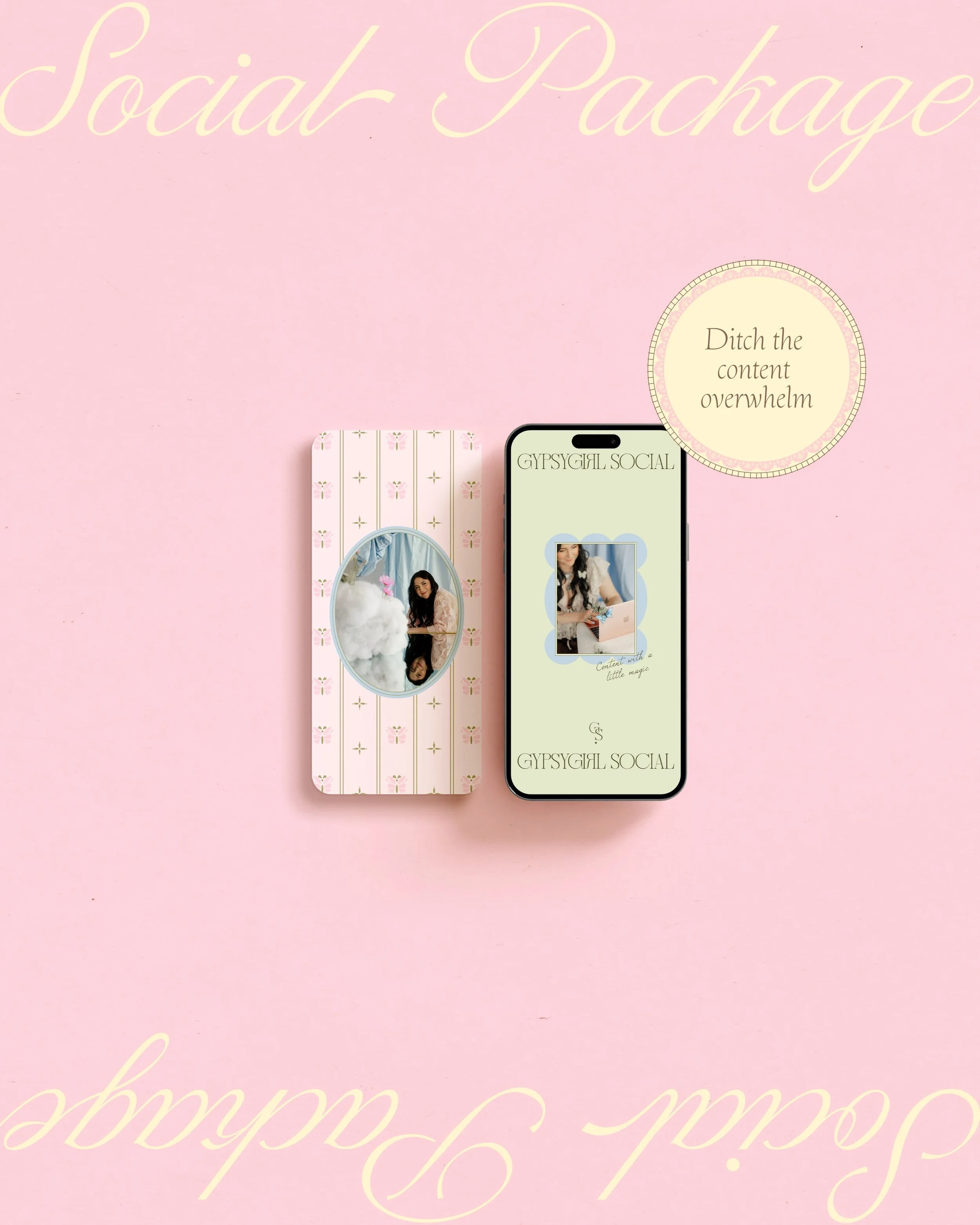 Are you opening Canva to create content and feeling overwhelmed, confused and end up just putting something together and hoping for the best? Your branding is beautiful and your socials should feel like it too!

The Blush Social Package is all about 