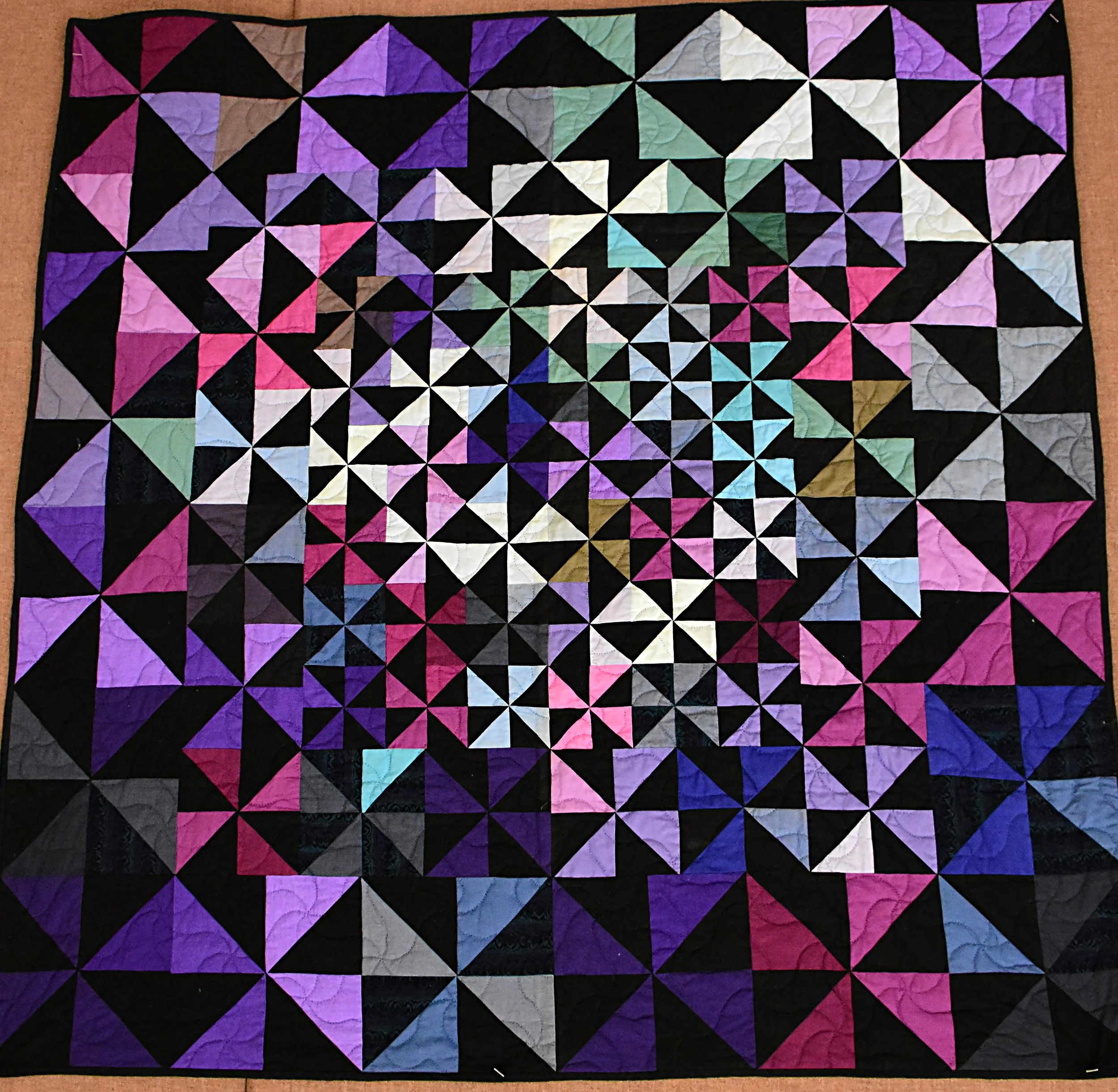 Spinning Out, 54_ x 54_, Kathleen Kenagy