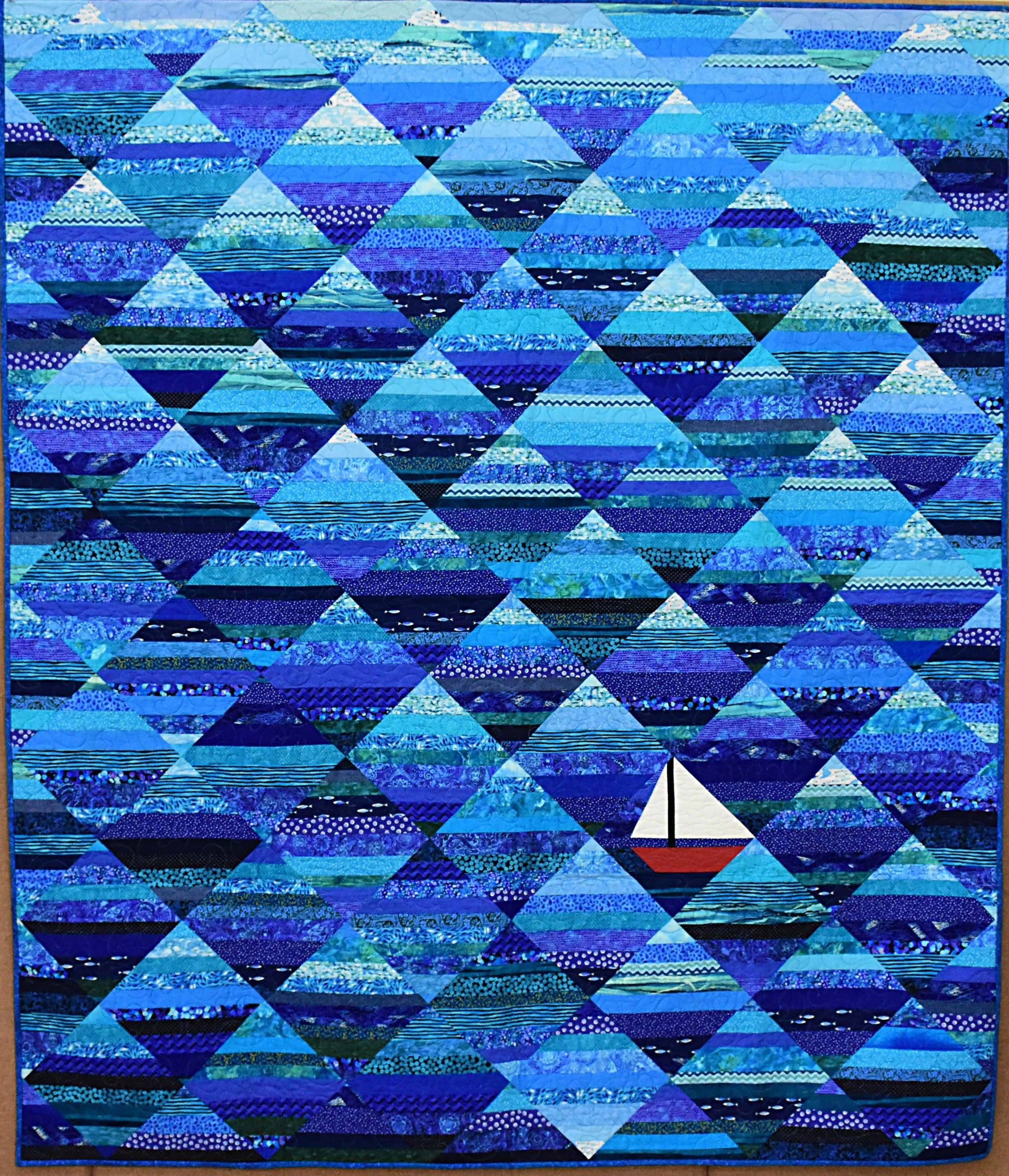 Adrift at Sea, 76_ x 89_, Karen Perez