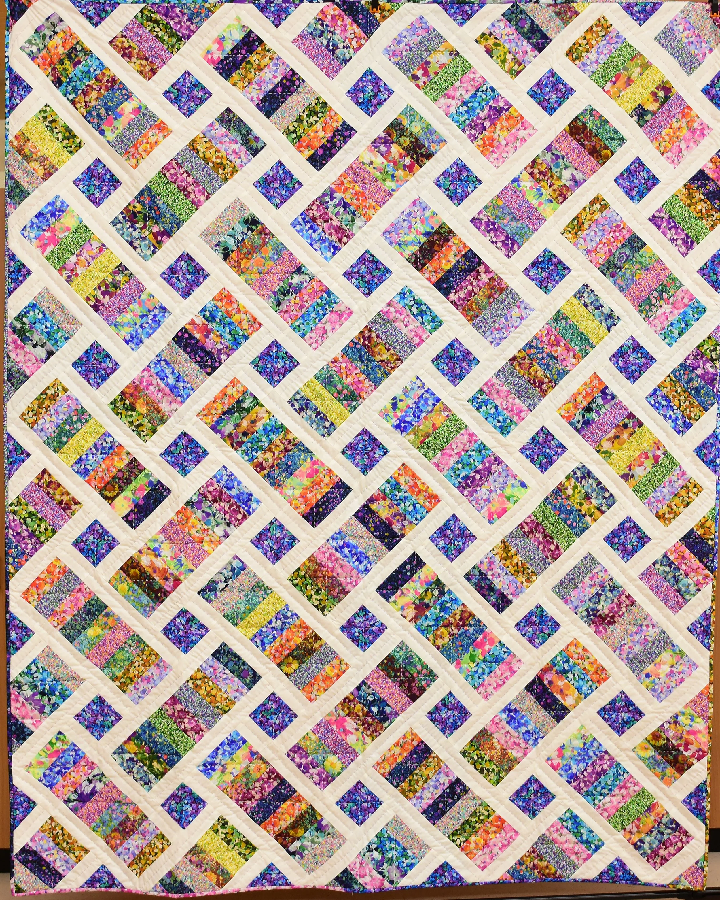 Monet’s Garden, 69” x 88”, Kathy Shenk, Online Auction