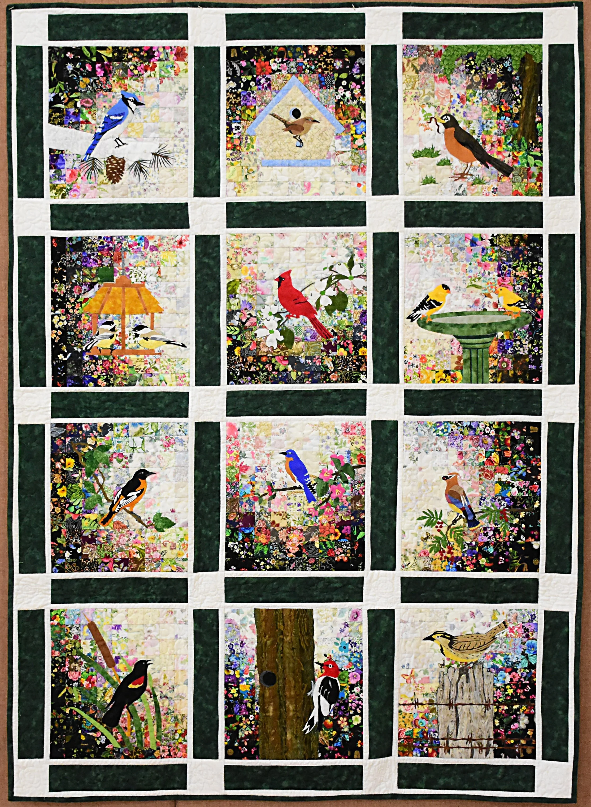 Rachel_s Bird Garden, 54_ x 76_, Lois Gerig