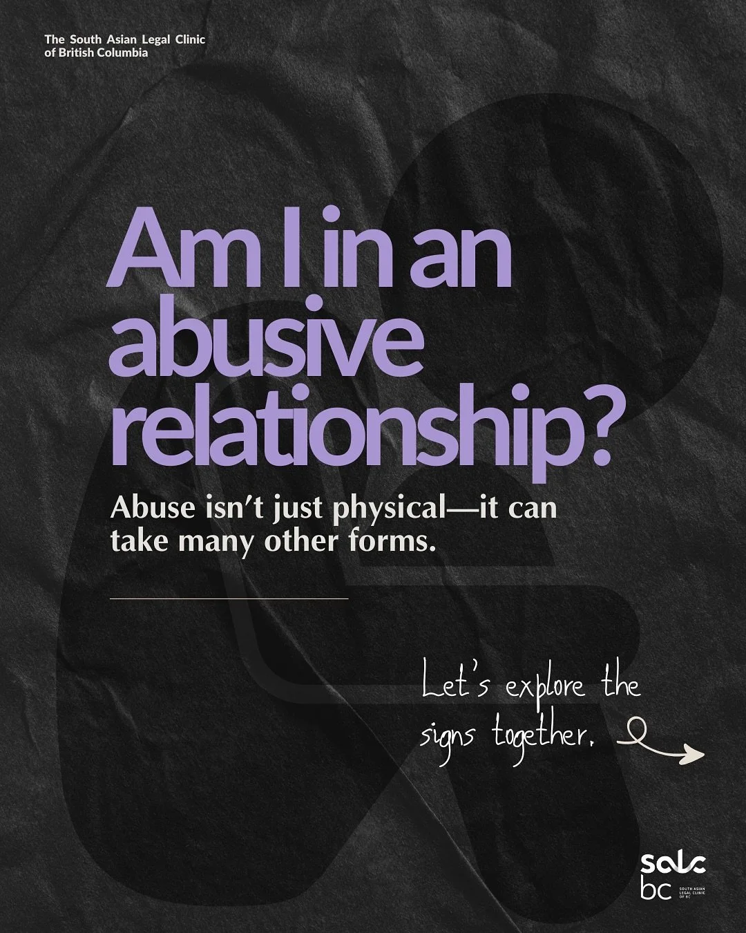 Are you in an abusive relationship? Or do you think someone close to you might be? Explore the signs. 

If you said yes to even one of these signs, you may be experiencing gender based violence. Acknowledging that your partner is hurting you can be f