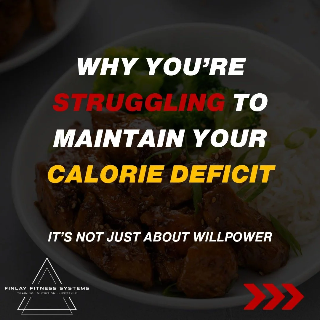 Struggling to stay consistent with your calorie deficit? It&rsquo;s probably not just your discipline, it&rsquo;s the way you&rsquo;ve set things up.

Most people fail because they make the process harder than it needs to be:

👉 They go way too aggr