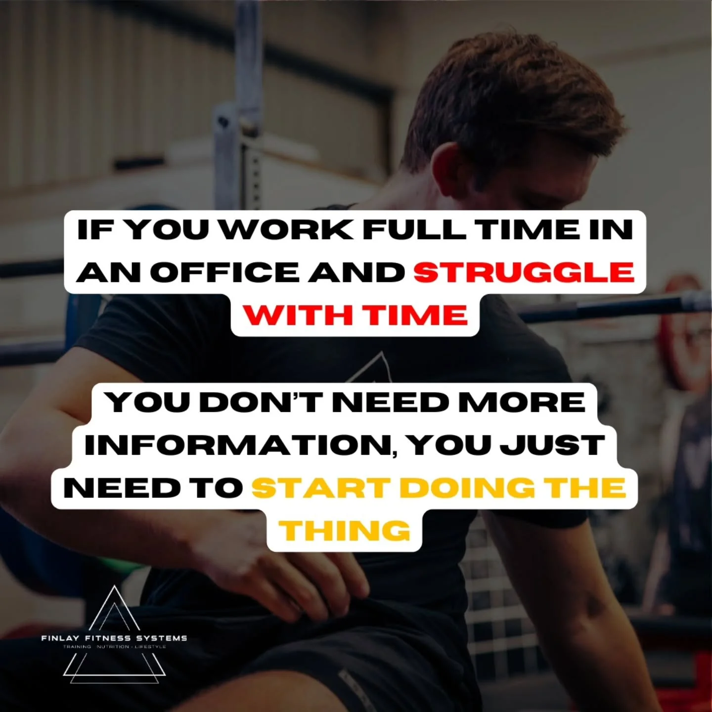 If you work full time and feel like you are always short on time, this one is for you.

You probably do not need more information.

You have already spent enough time researching training splits, diets, fat loss strategies, and the &ldquo;best&rdquo;