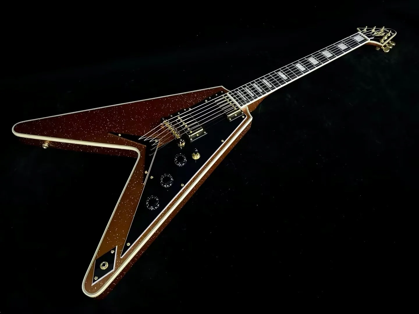 Gibson Custom Flying V Model Metalic Gold